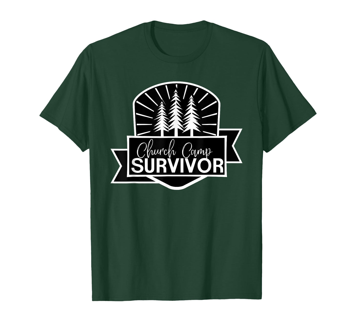 Church Camp Survivor I Survived Summer Camp Christian Tee T-Shirt
