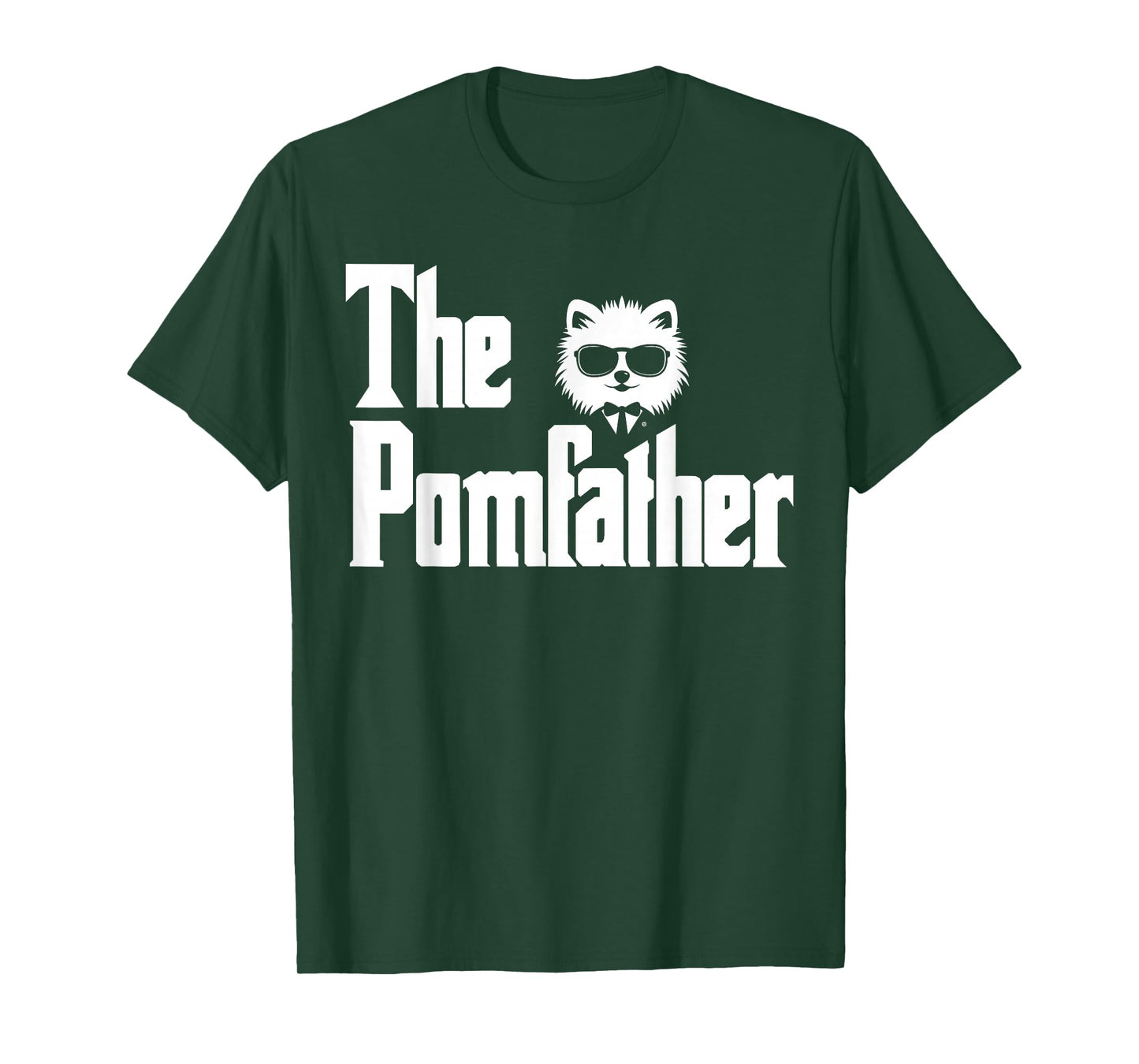 The PomFather Funny Pomeranian Dog Dad Shirt Men Gifts T-Shirt