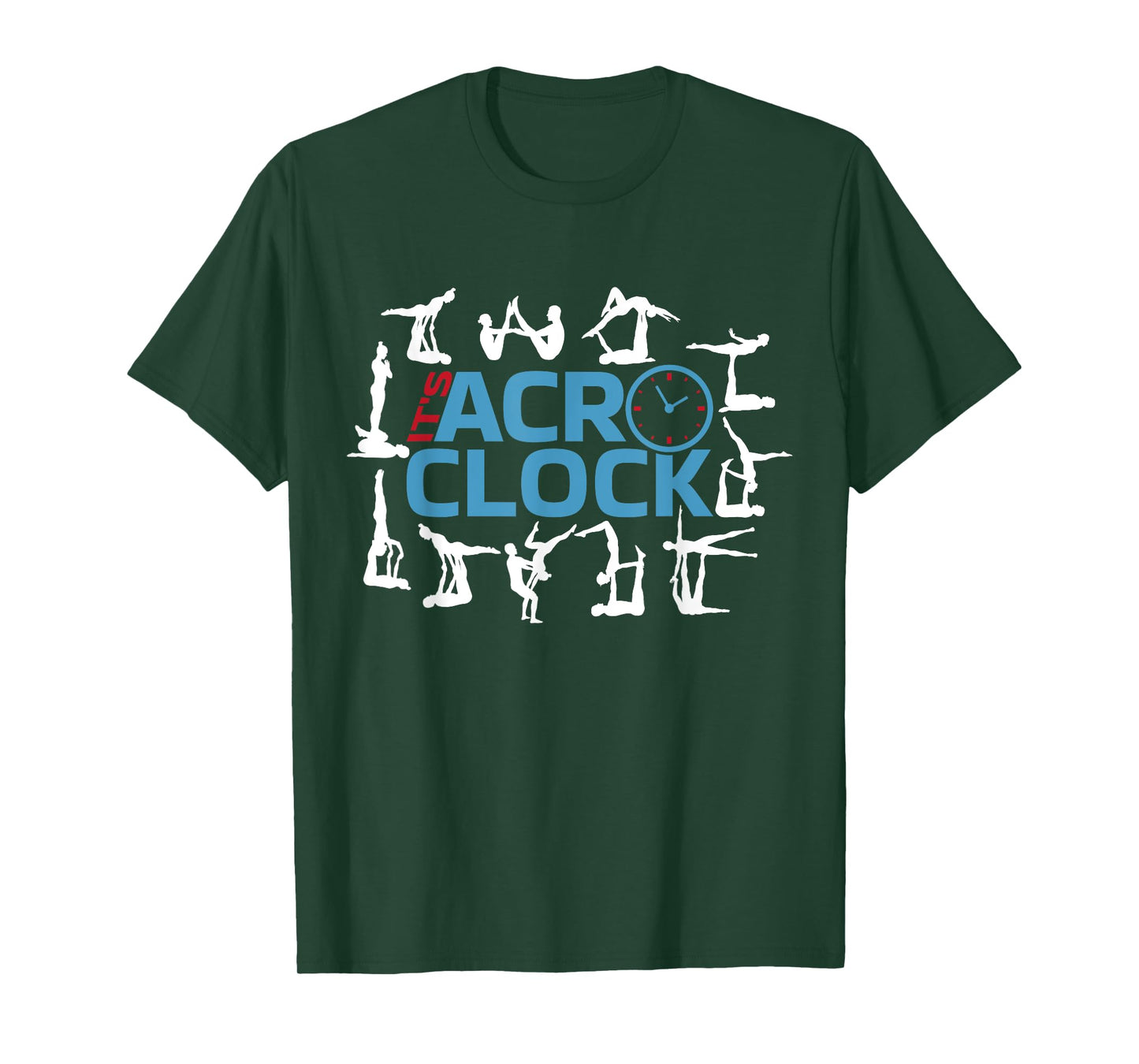 It's Acro o Clock | Aerial Acroyoga TShirt | Funny Acro Yoga T-Shirt