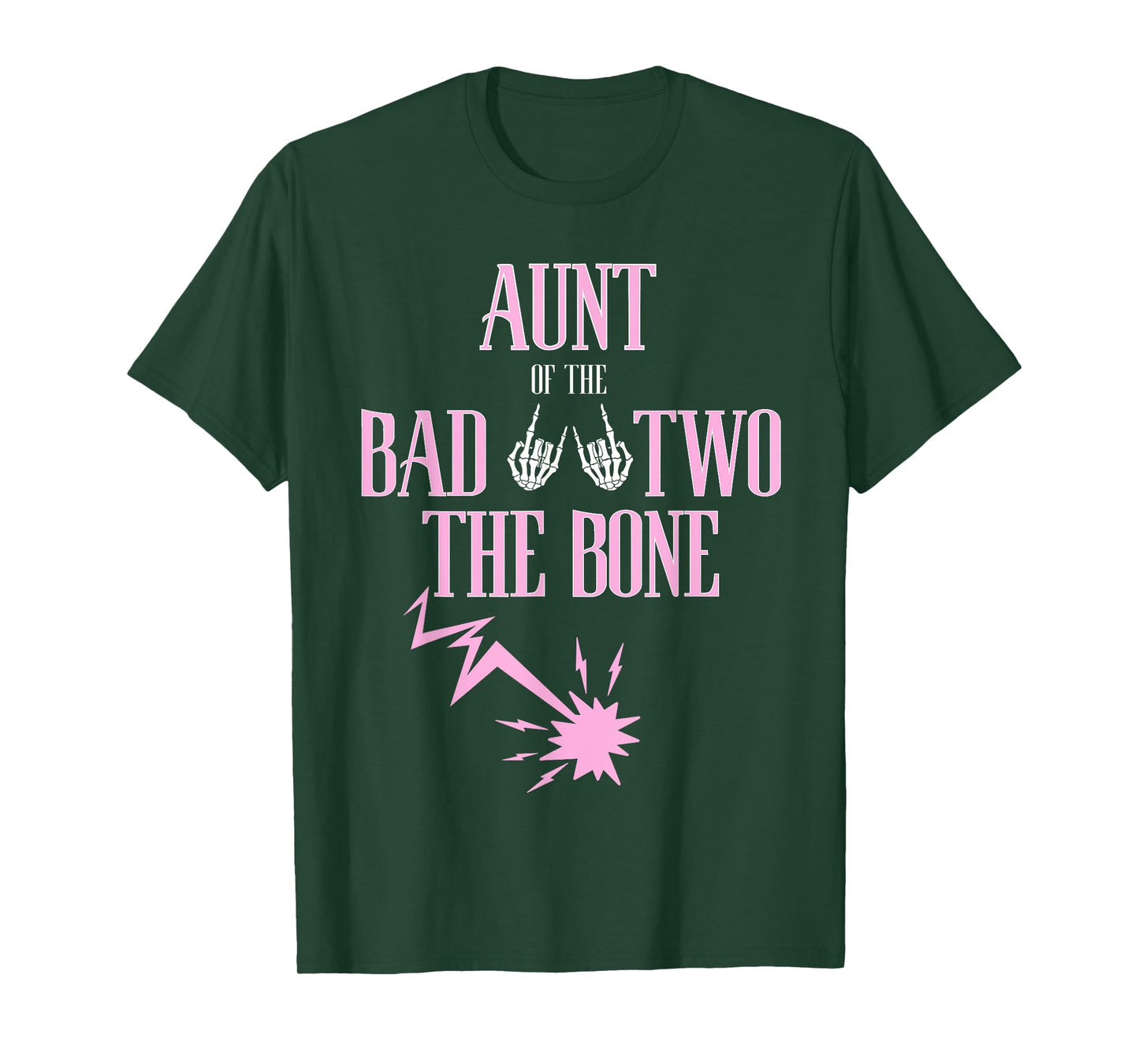 Aunt of the Bad Two The Bone Rock-and-Roll 2nd Birthday T-Shirt