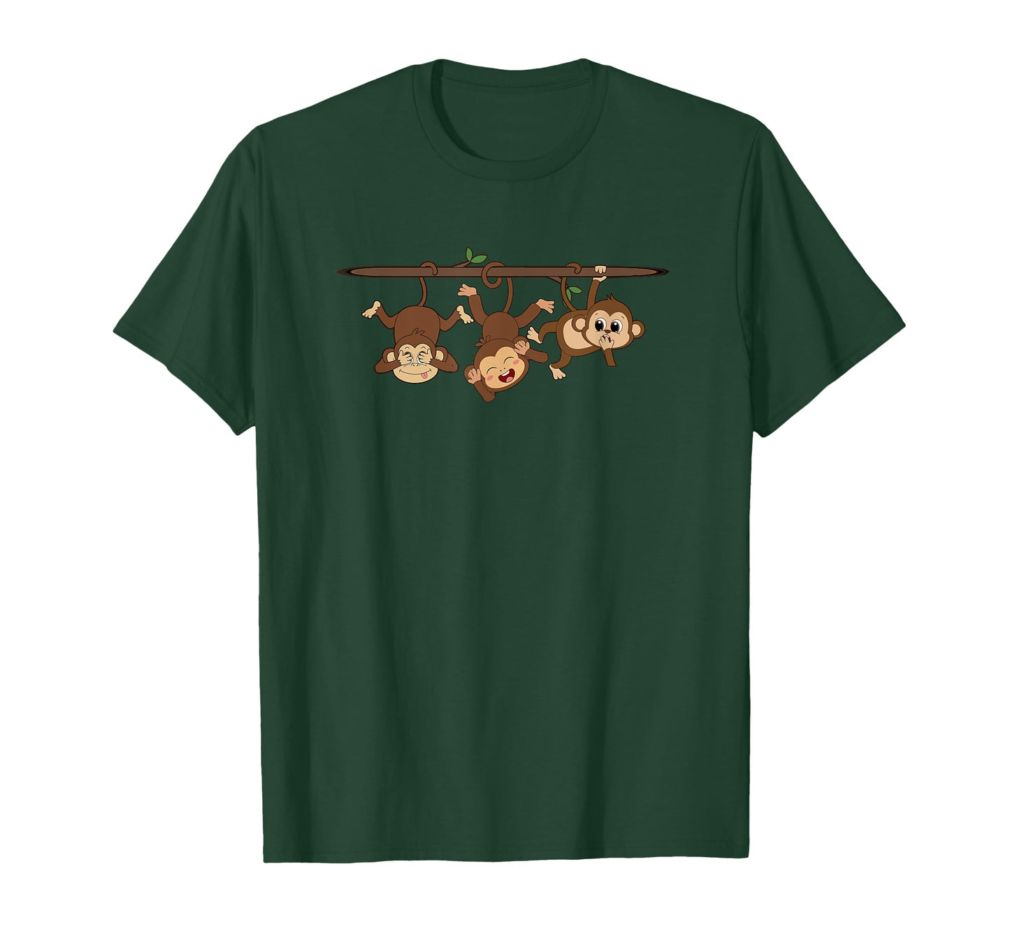 See no evil, Hear No Evil Speak No evil Three Wise Monkeys T-Shirt