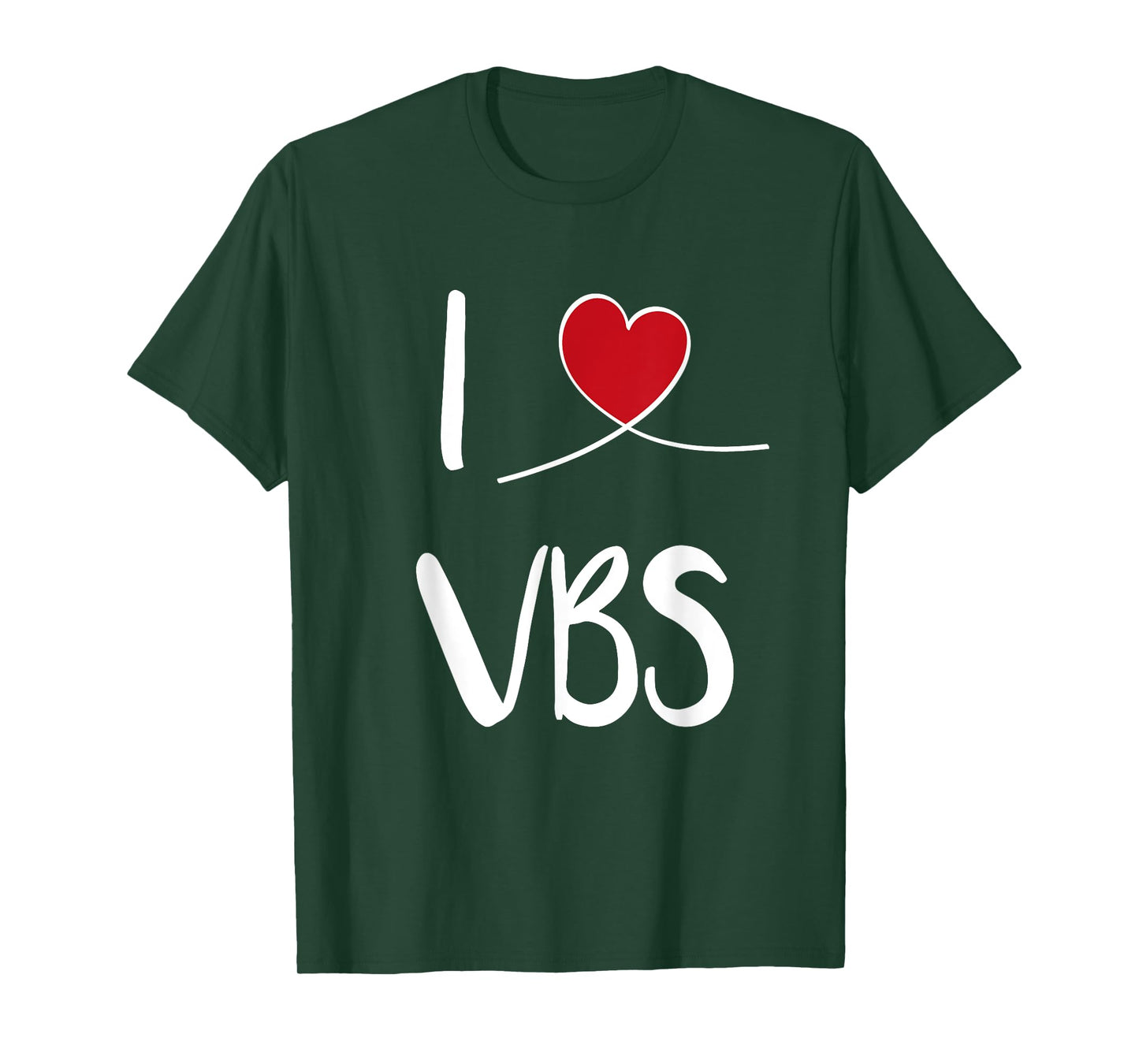 I Love VBS Vacation Bible School 2024 Cute Christian Heart T-Shirt