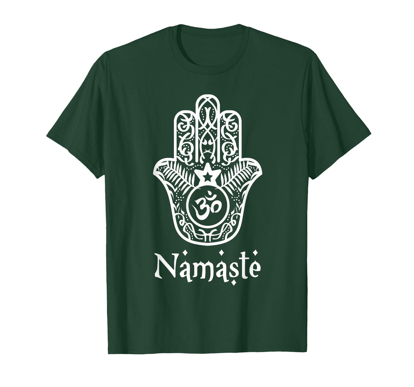 Namaste Hand Hamsa yoga hinduism vedas OHM t shirt T-Shirt