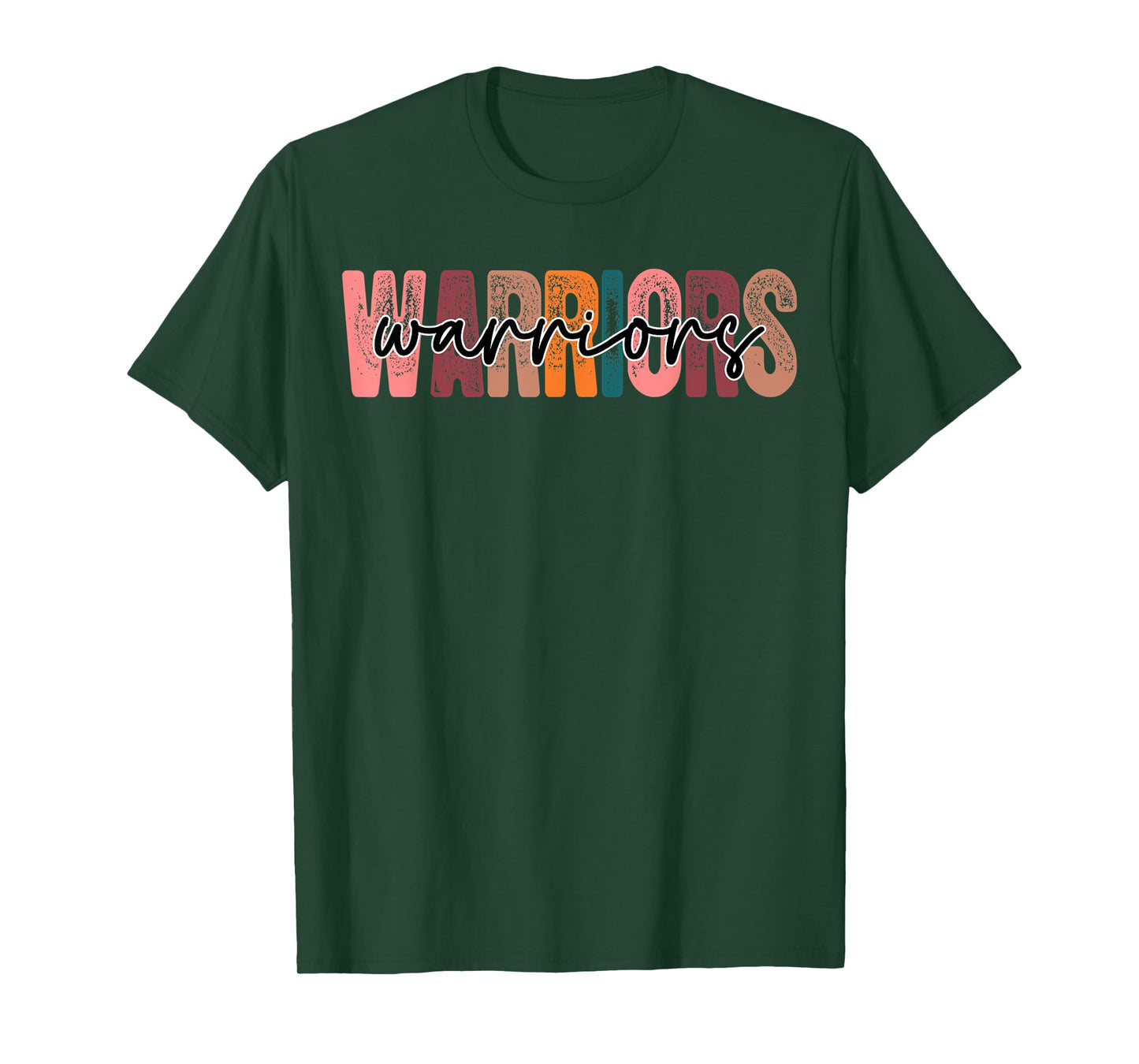 Warriors School Sports Fan Team Spirit T-Shirt