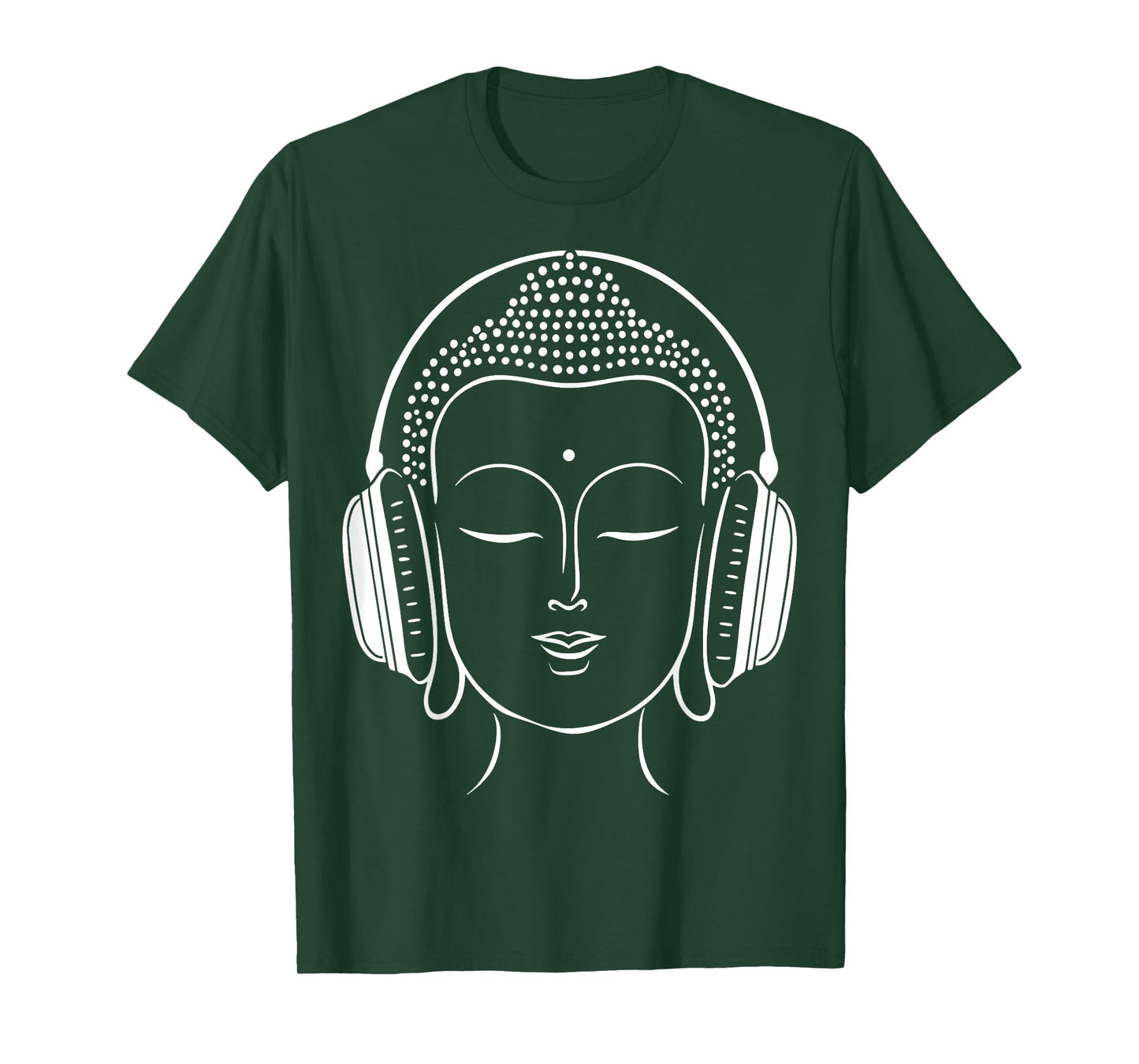 Buddha Headphones Zen Music Meditation T-Shirt
