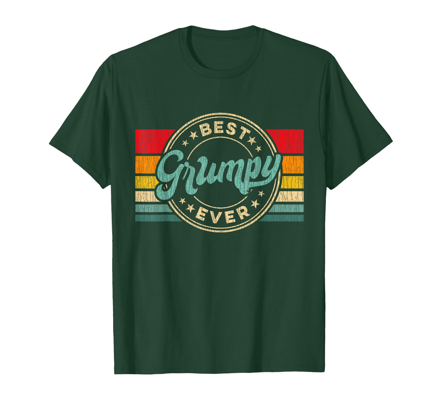 Best Grumpy Ever Vintage Retro Father's Day Gift T-Shirt