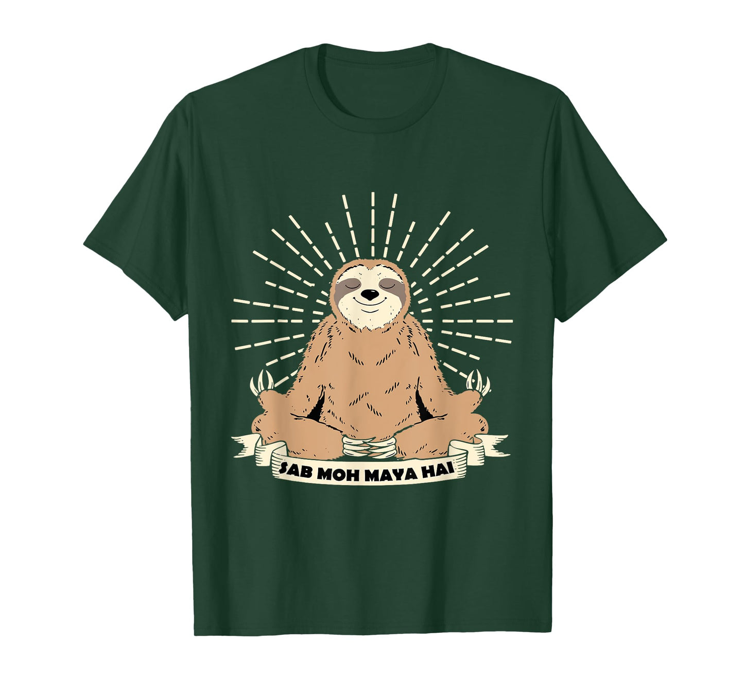 Sab Moh Maya Hai Meditation Hindi Slogan T-Shirt