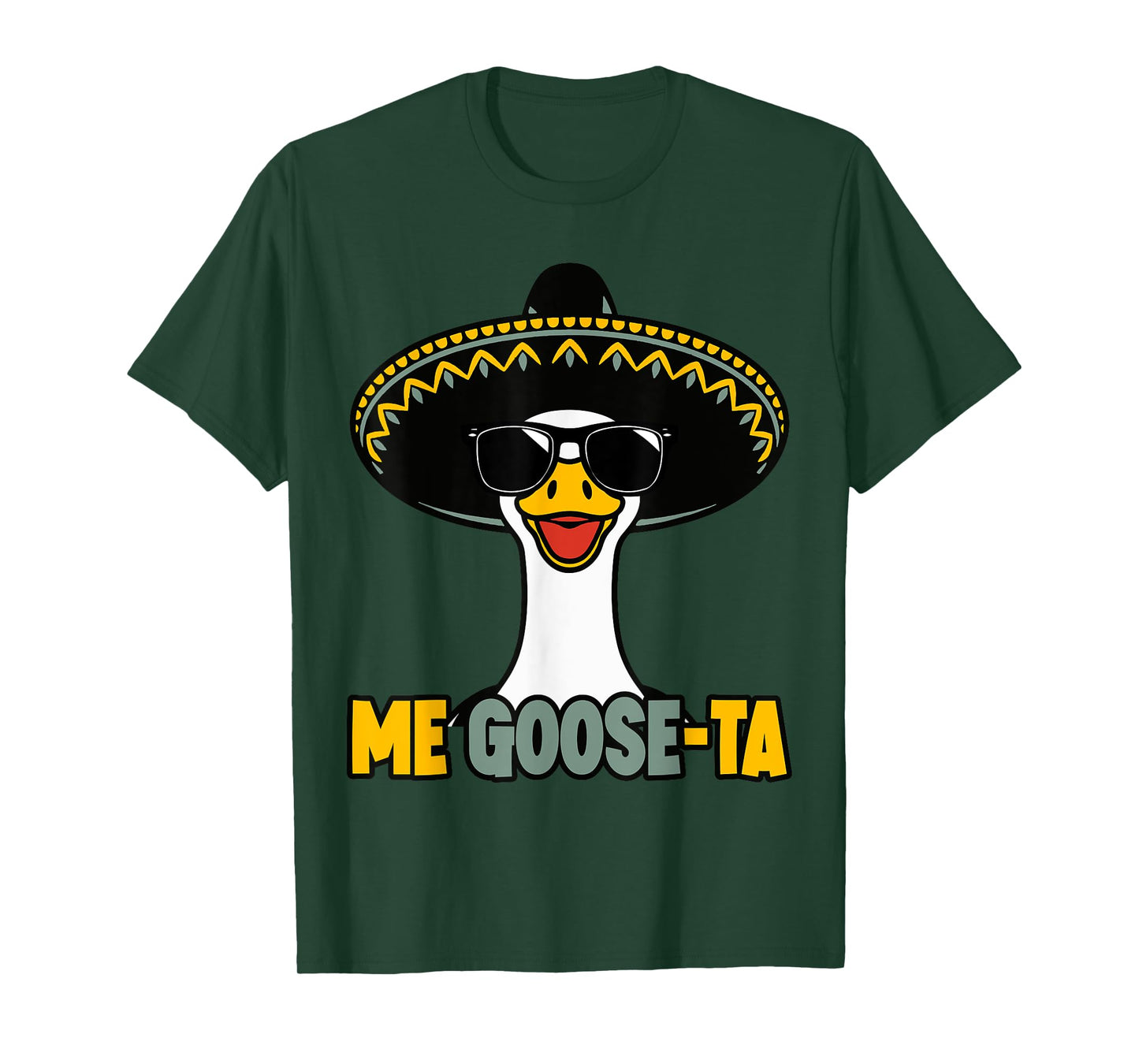 Me Goose Ta Mexican Goose Pun Spanish Men Boys Funny T-Shirt