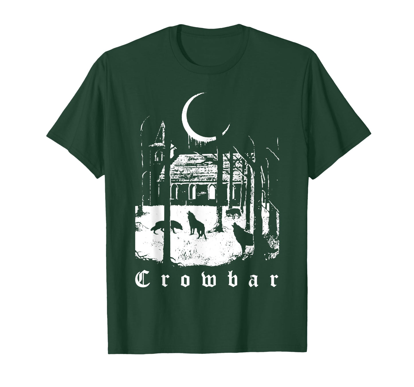 Vintage Forest Funny Retro Crowbar Meme Animal Basic T-Shirt