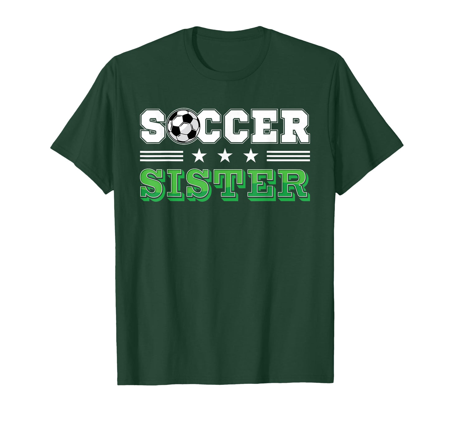 Soccer Sister Family Matching Birthday Team Supporter T-Shirt