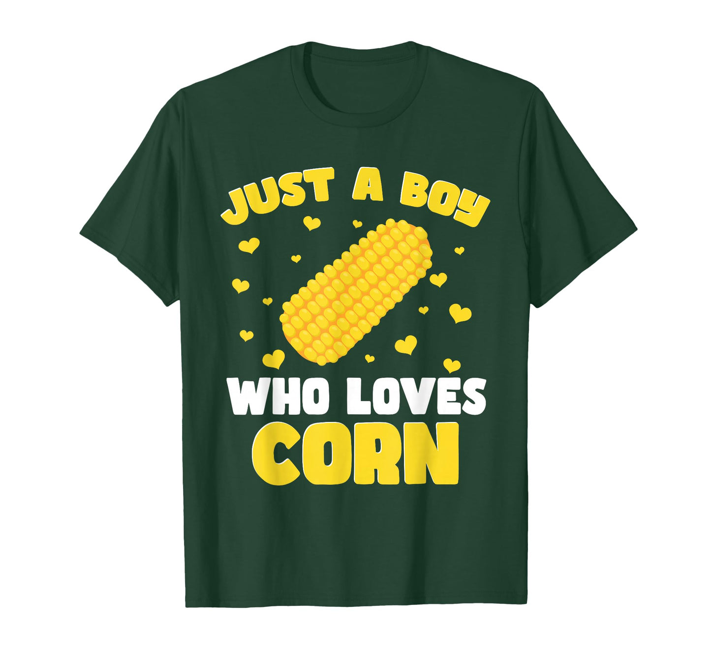 Crop Kids Farming Corn Toddler Just A Boy Who Loves Corn T-Shirt