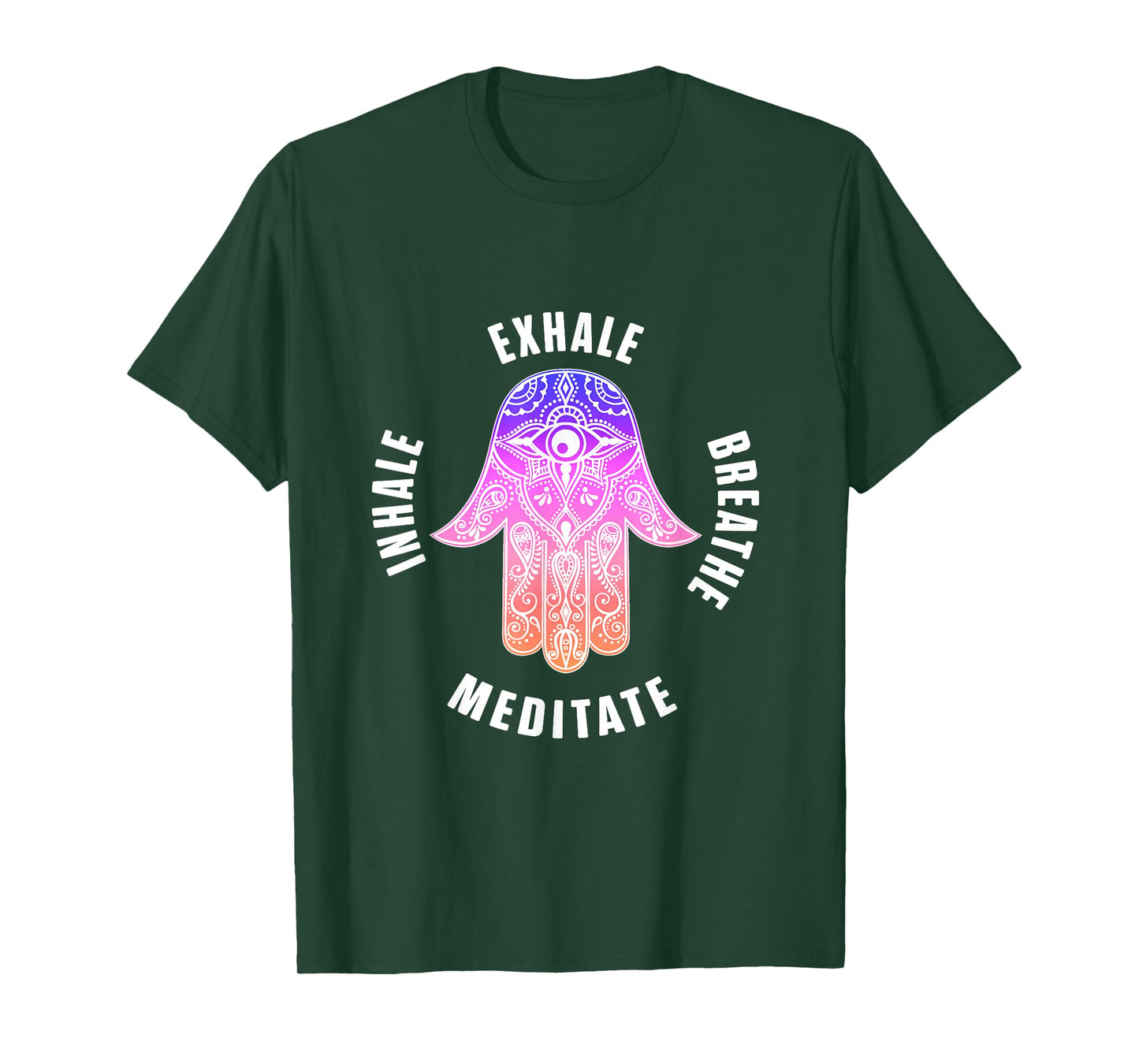 Zen Yoga Mantras Exhale Breathe Meditate Buddha Mandala Gift T-Shirt