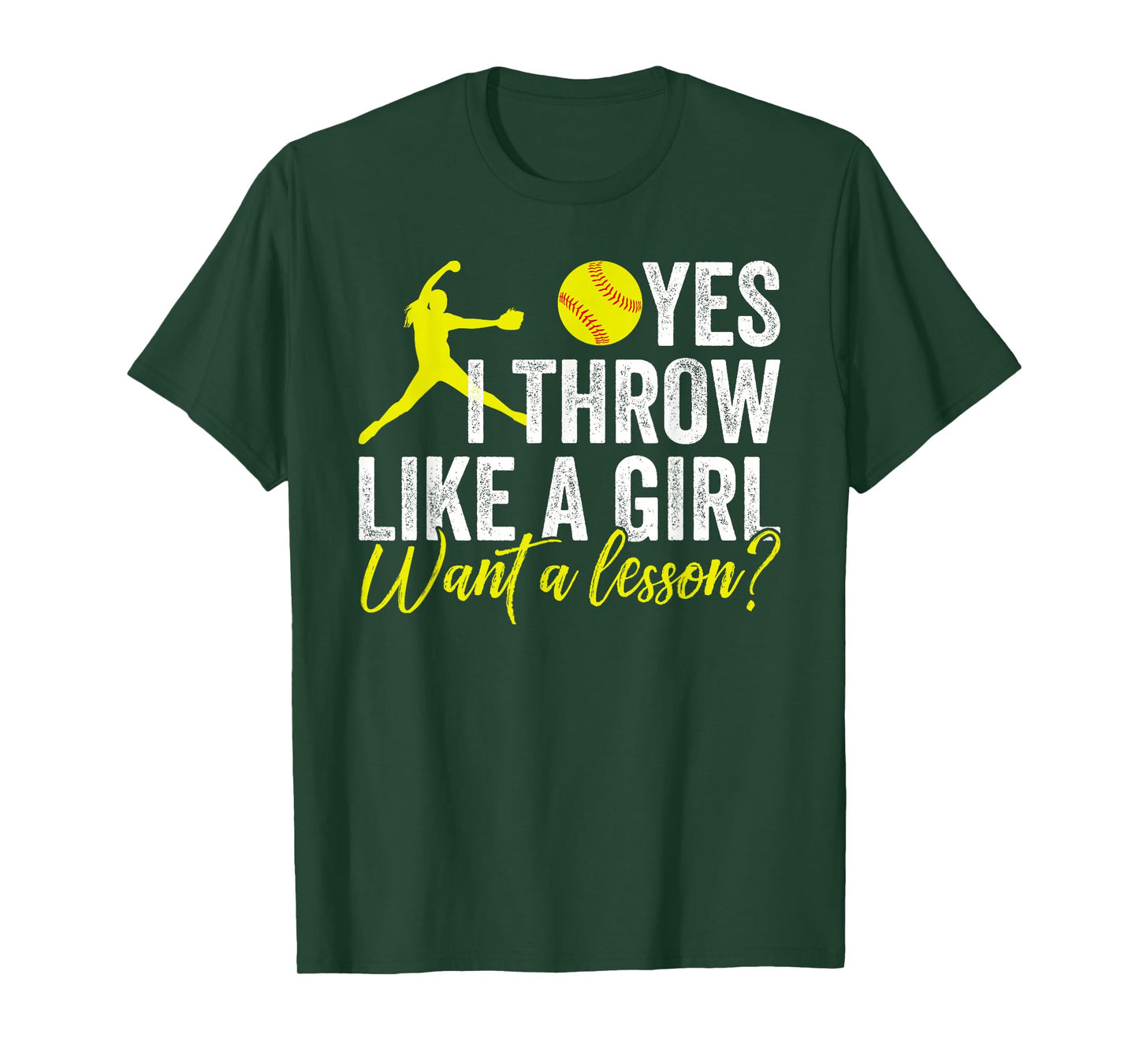 Funny Women's Softball I Know I Throw Like A Girl Pitcher T-Shirt