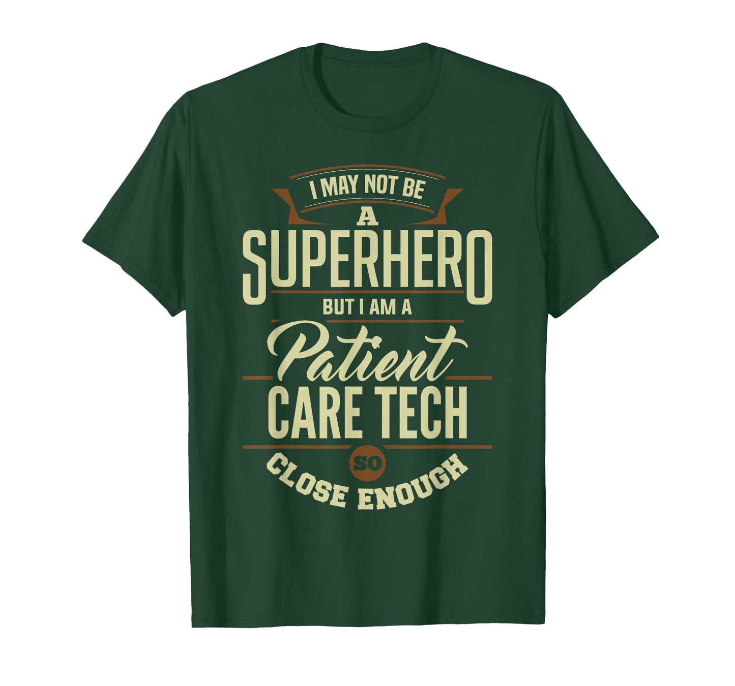 Superhero Patient Care Tech PCT Medical Technician Apparel T-Shirt