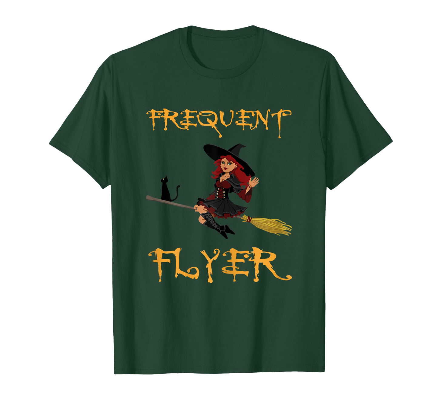 Frequent Flyer Halloween Witch | Luxury Nomad - World Travel T-Shirt