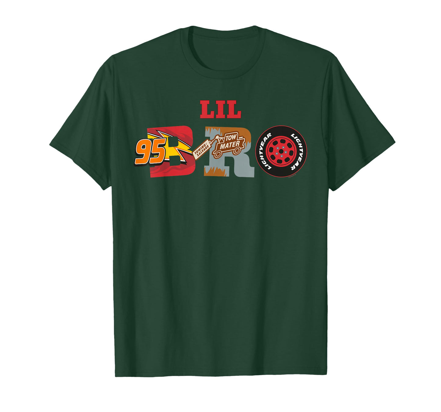 Disney & Pixar's Cars Lil Bro Brother Family Trip Matching T-Shirt