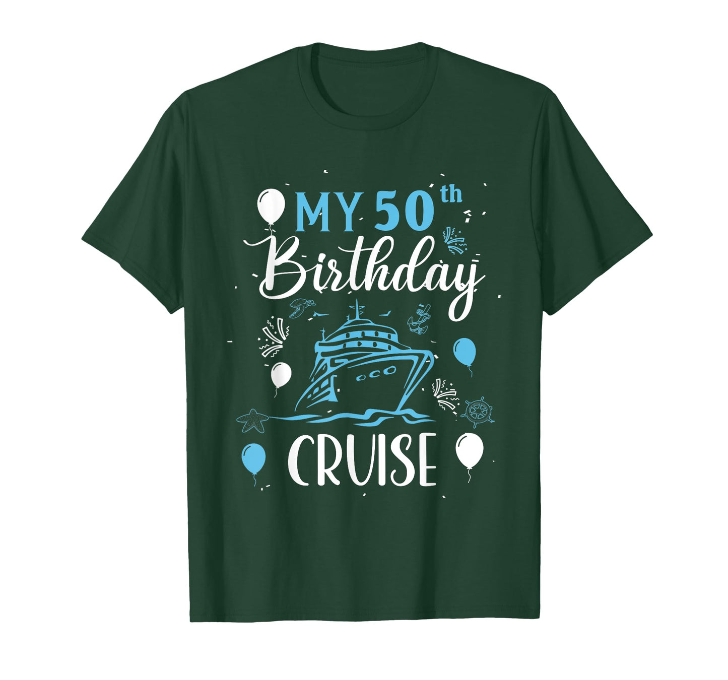 50th Birthday Cruise Vacation 2024 Cruise 50 Years Old T-Shirt