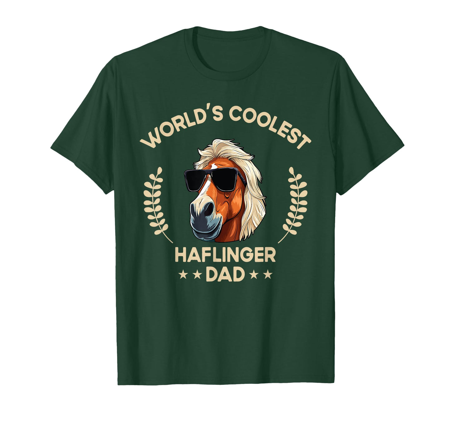 World's Coolest Horse Dad Papa - Farmer Haflinger Horse T-Shirt