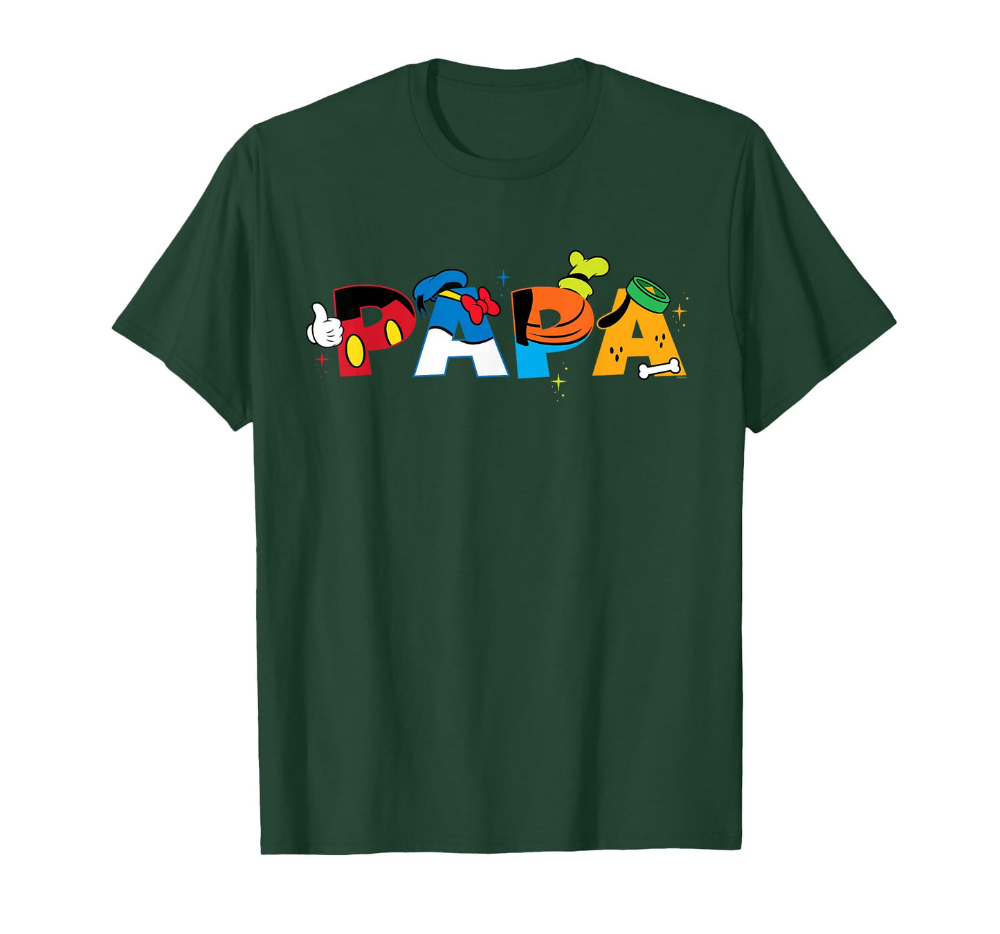 Disney Mickey Mouse and Friends Papa Father's Day Birthday T-Shirt