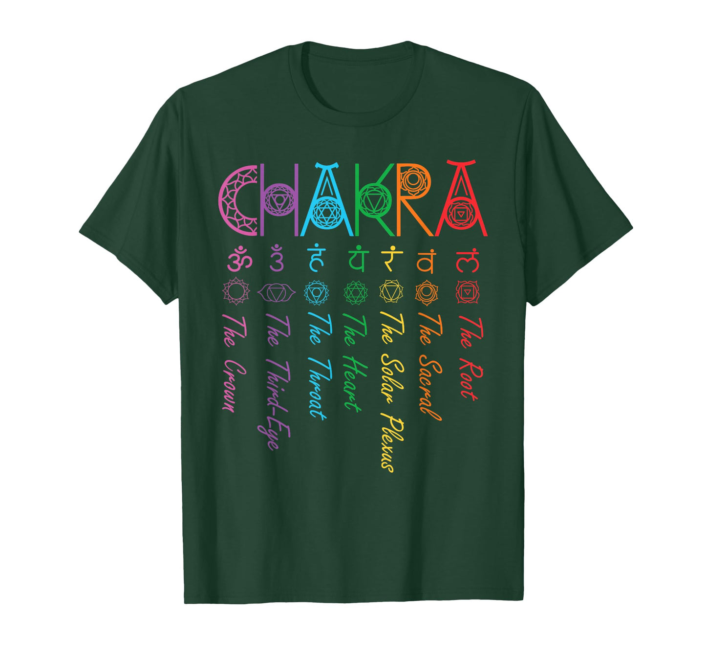 Chakra Energy Spirit Spiritual Health Healing Yoga Chakras T-Shirt