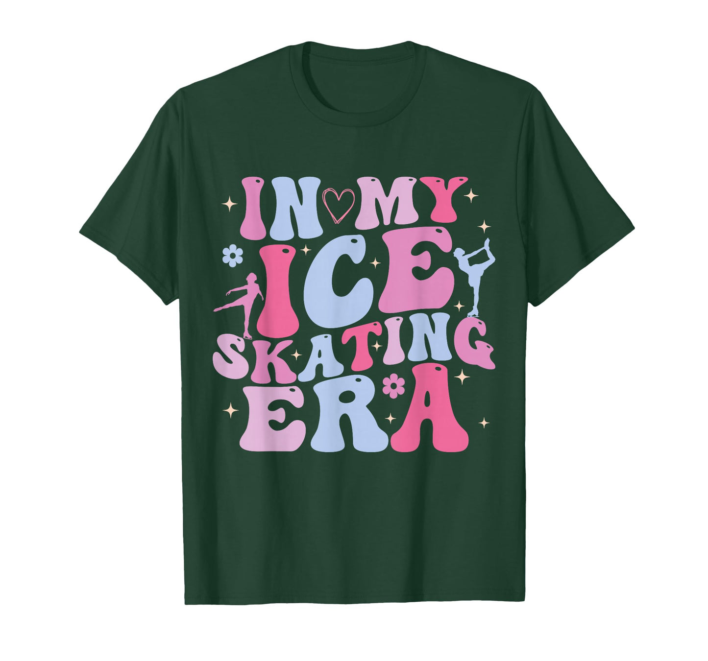 In My Ice Skating Era Groovy Funny Ice Skater T-Shirt