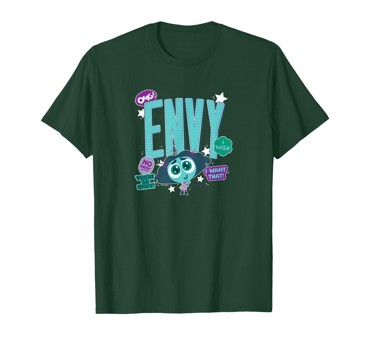 Inside Out 2 - Envy OMG I Want That I Wish No Way T-Shirt