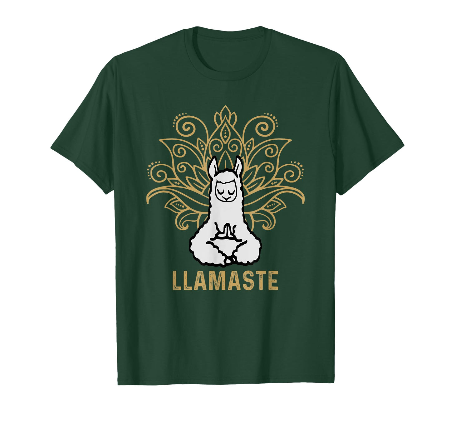 Llamaste Yoga Gift For Men Women Kids Lover Llama Yoga T-Shirt