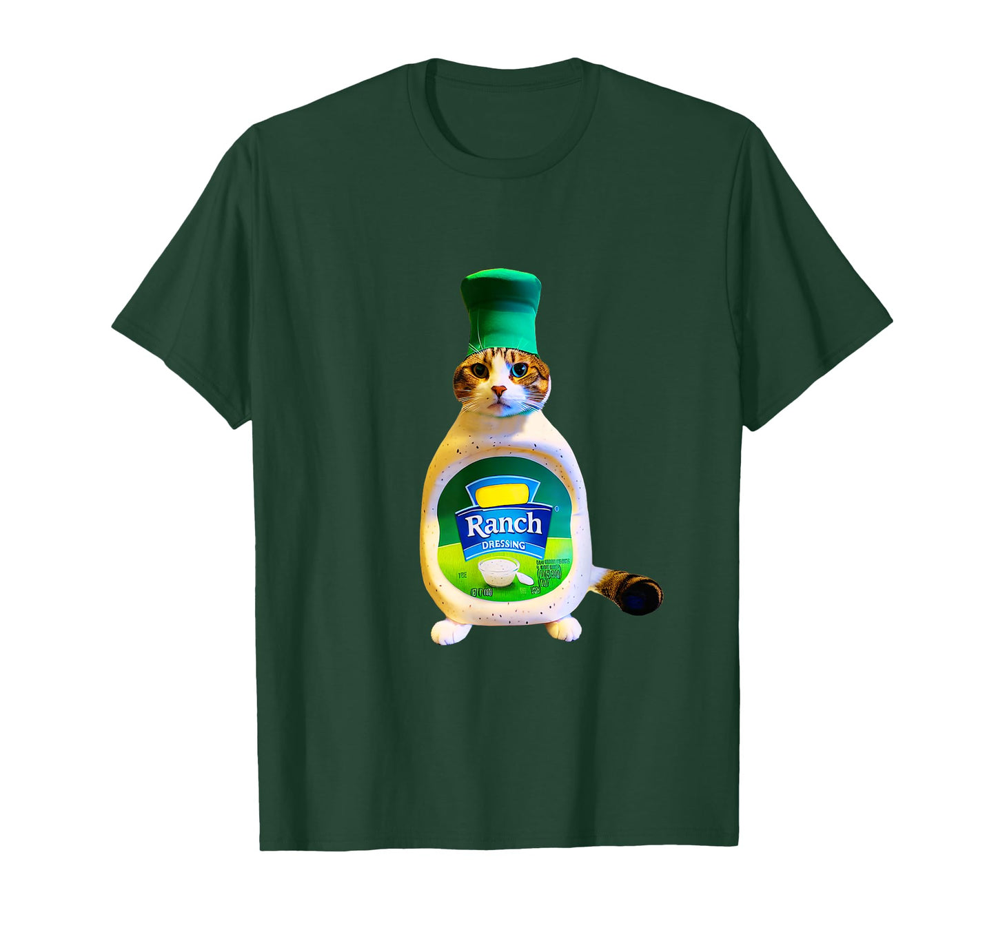 Ranch Dressing Cat Gift Funny Ranch Dressing Sauce Humor T-Shirt for Men Women Girls Kids