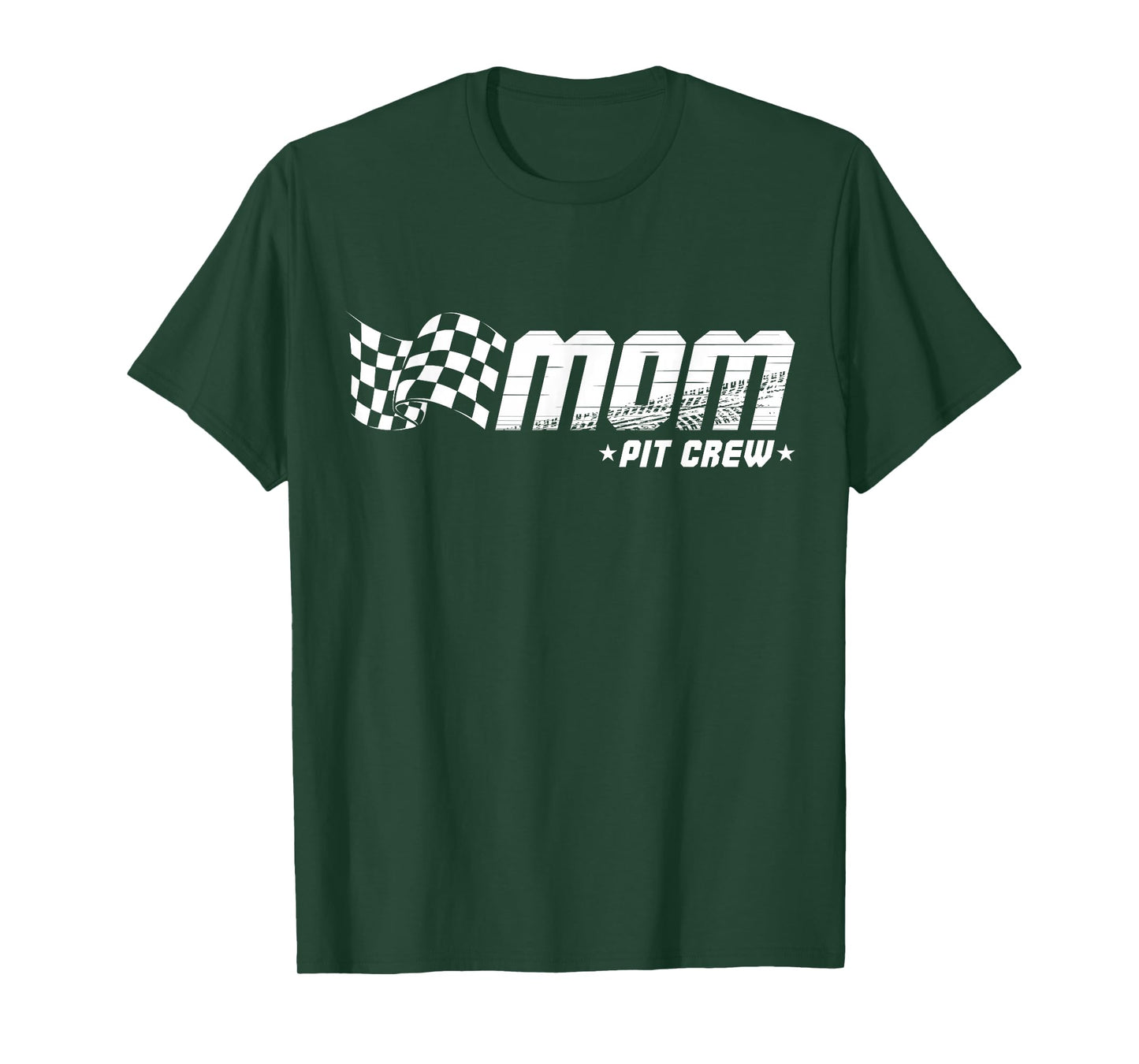 Mom Pit Crew Race Car Birthday Family Racing T-Shirt
