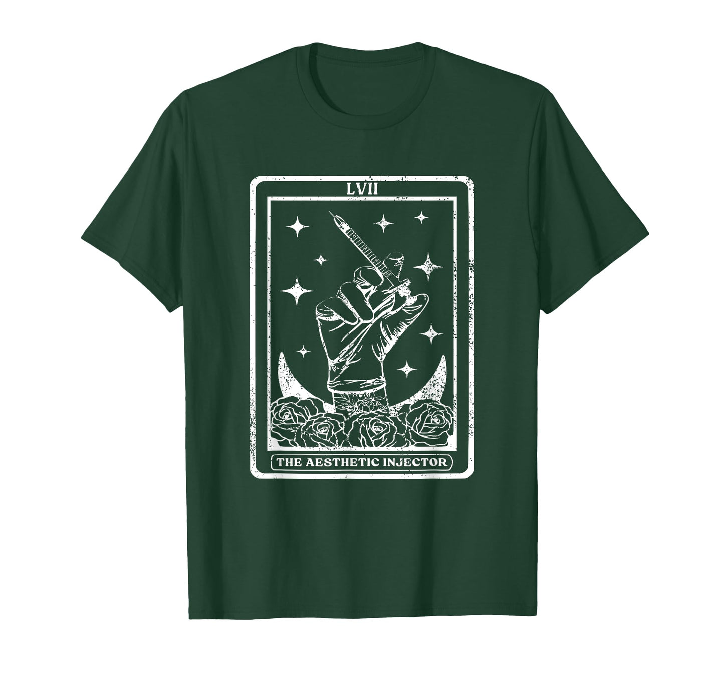 The Aesthetic Injector Tarot Card Aesthetic Nurse Injector T-Shirt, Small, Black