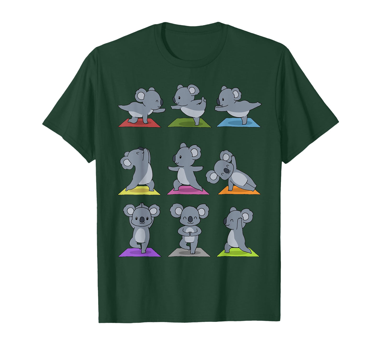Koala Yoga T-Shirt Funny Koalas In Yoga Poses Sports Tee T-Shirt
