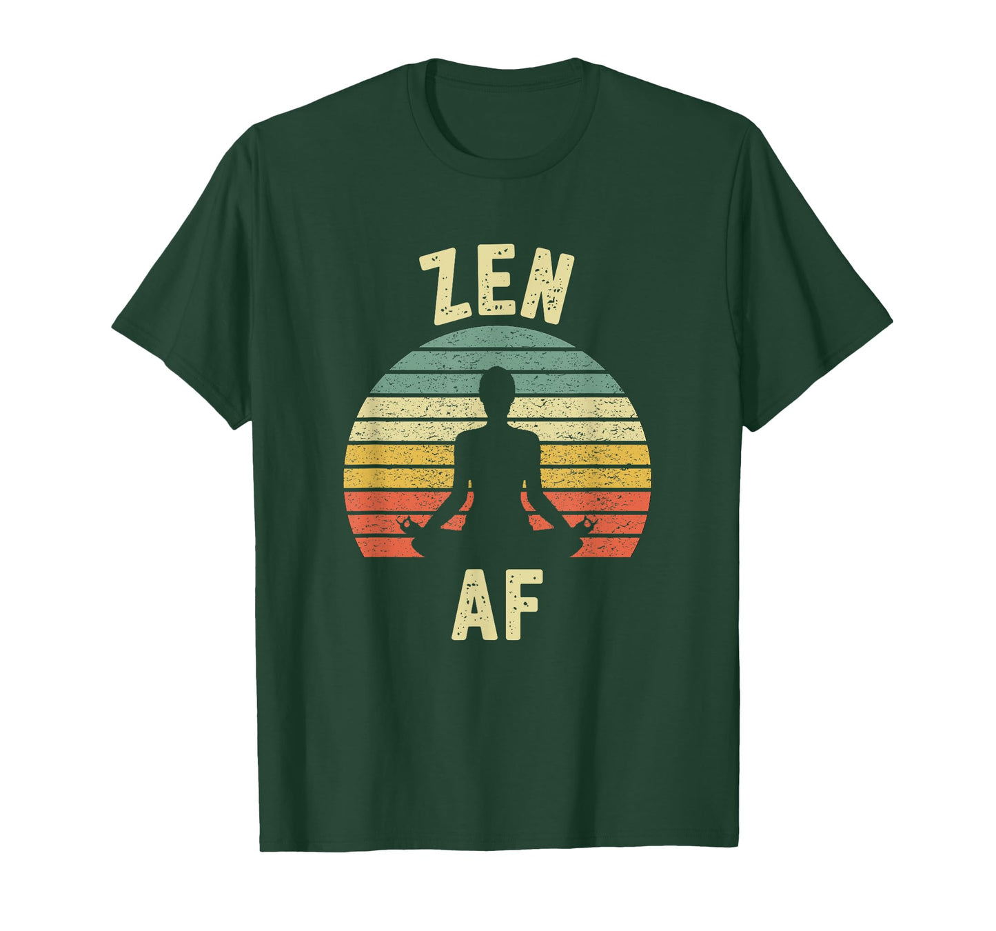 ZEN AF Shirt Retro Yoga T-Shirt Cute Funny Gift for Women T-Shirt