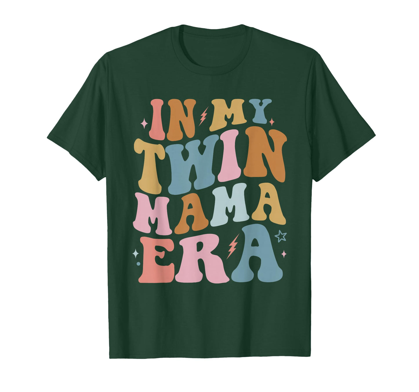 In My Twin Mama Era Mom Pregnancy Announcement T-Shirt