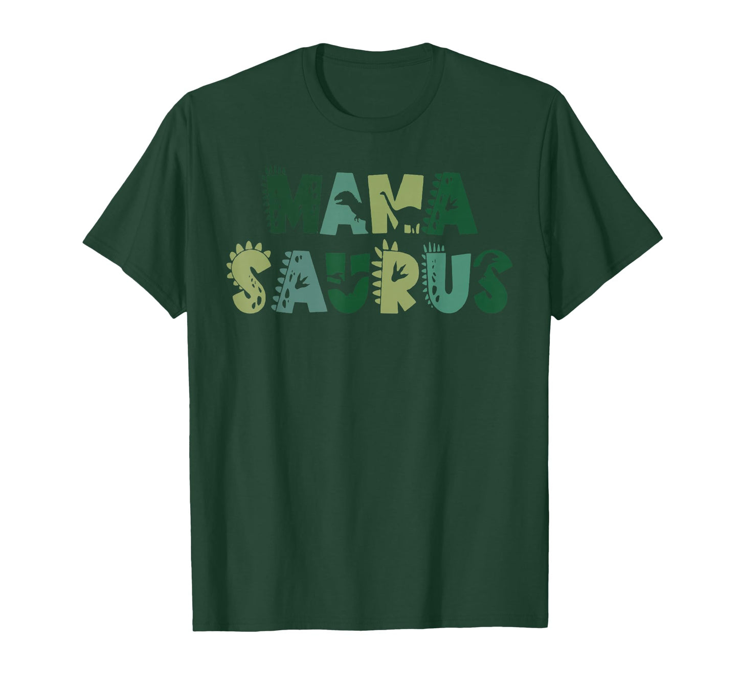 Mama Saurus Mom Dinosaur Three Rex Birthday Boy Girl Family T-Shirt