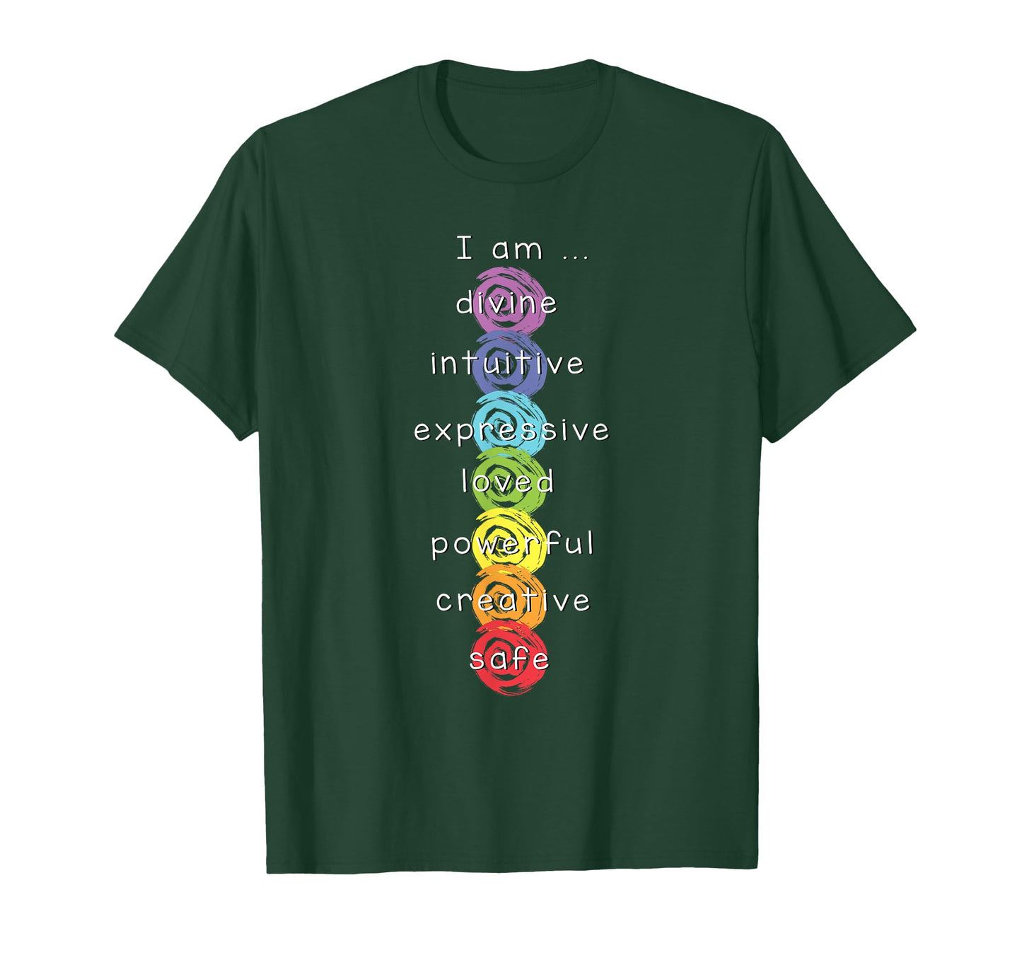 7 Chakras Namaste Meditation Yoga T-Shirt