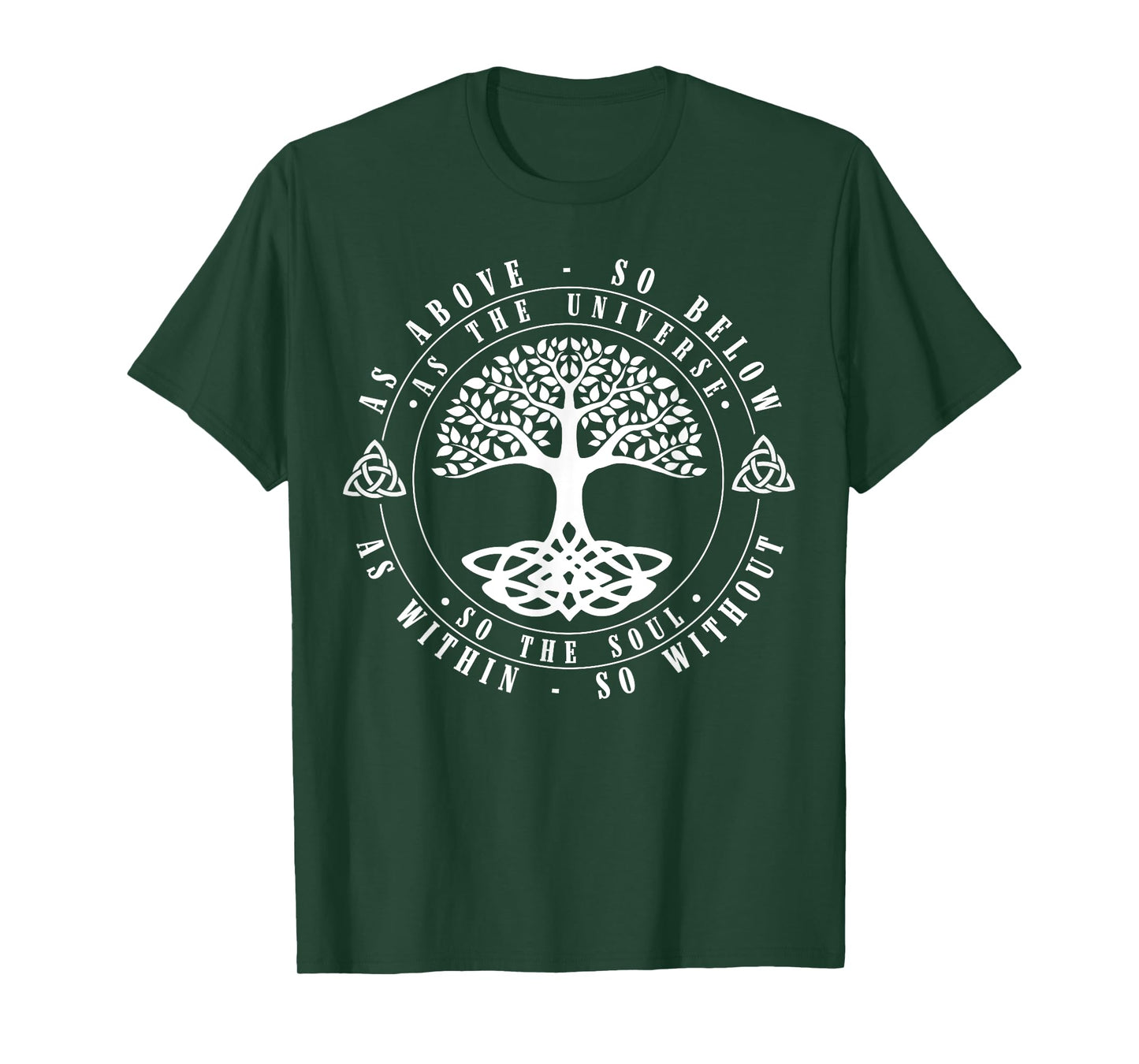 Celtic Tree Of Life Shirt As Above So Below Spiritual Yoga T-Shirt