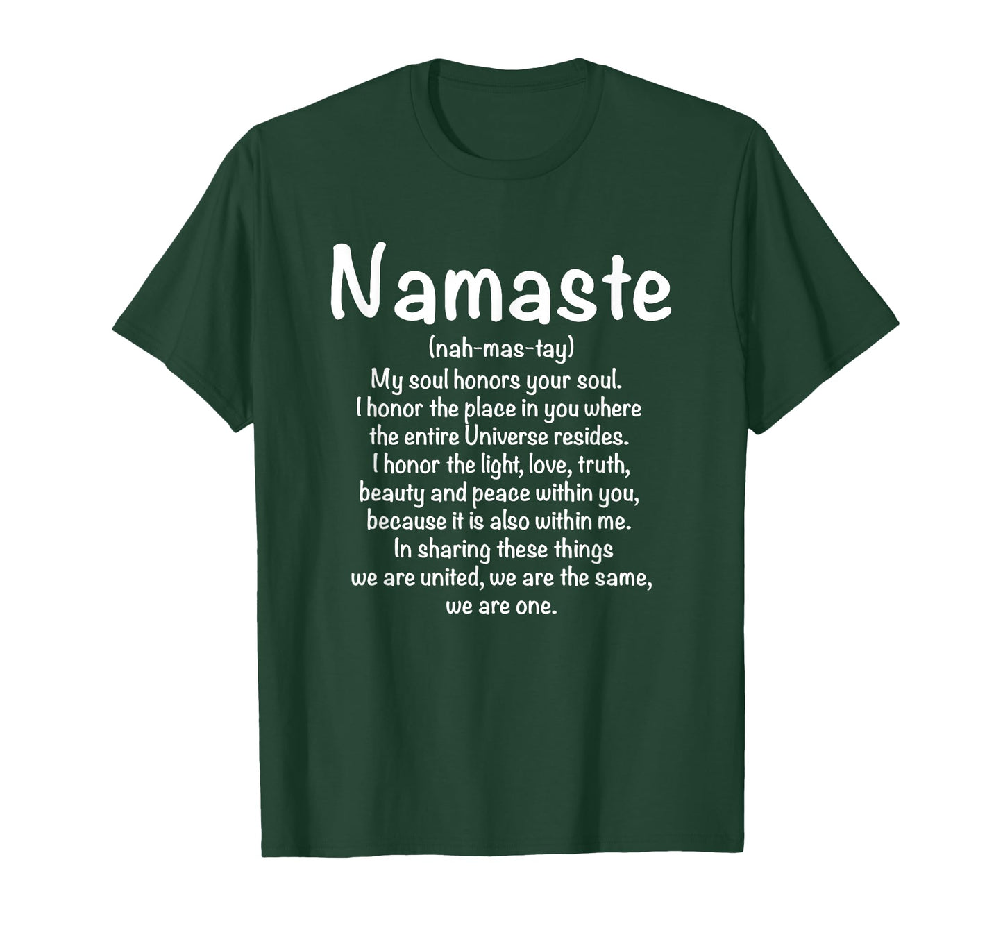 Namaste Definition Yoga Meditation Buddhist Gift T-Shirt