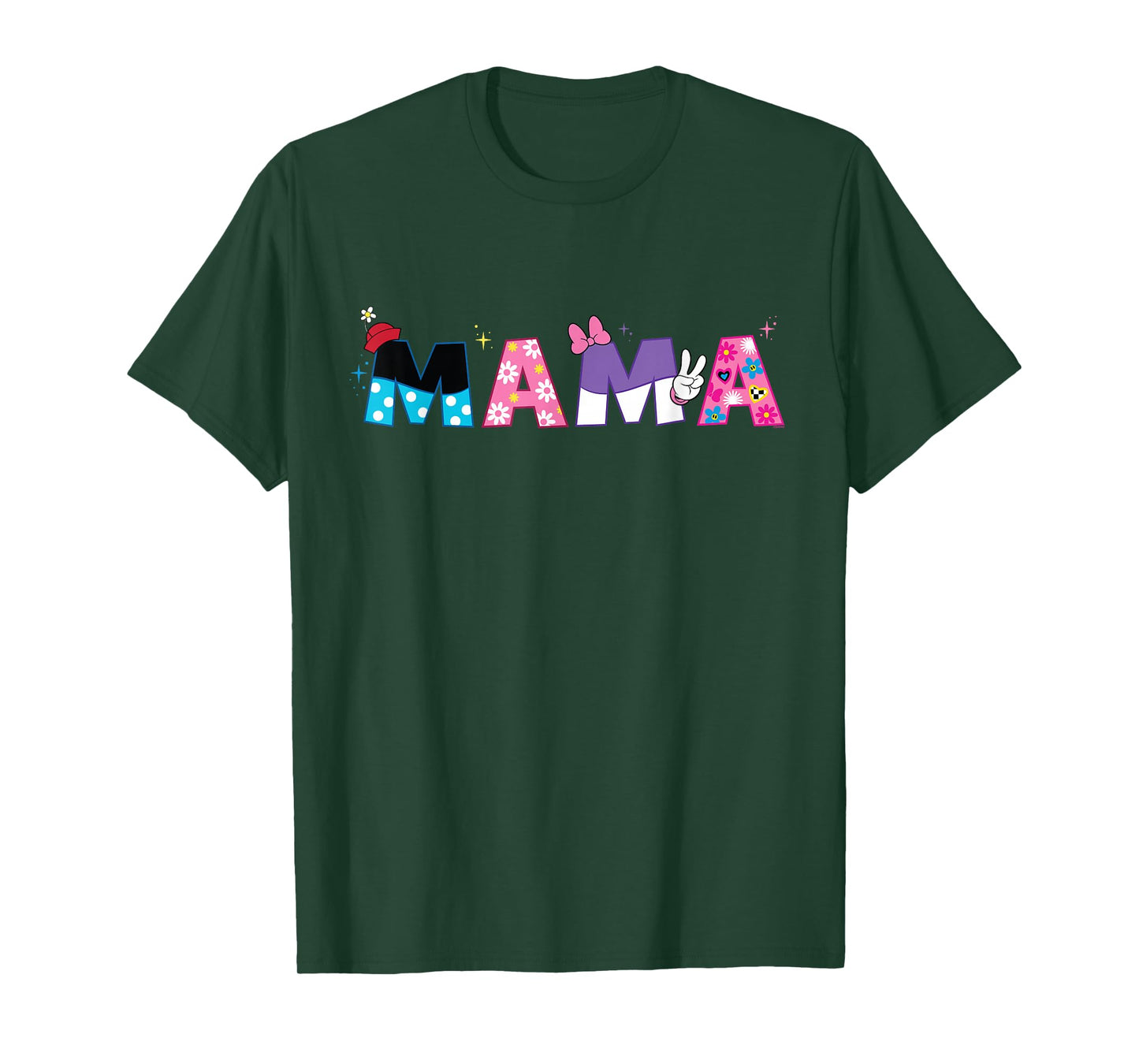 Disney Mickey Mouse and Friends Mama Mother's Day Birthday T-Shirt
