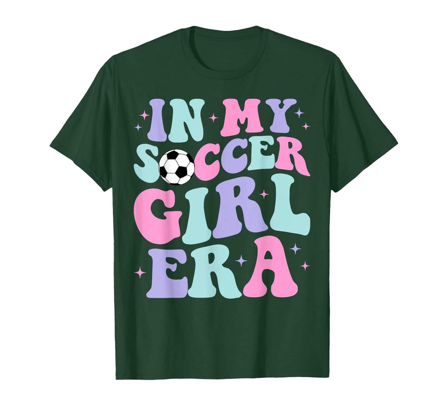 In My Soccer Girl Era Retro Groovy Soccer Girl T-Shirt