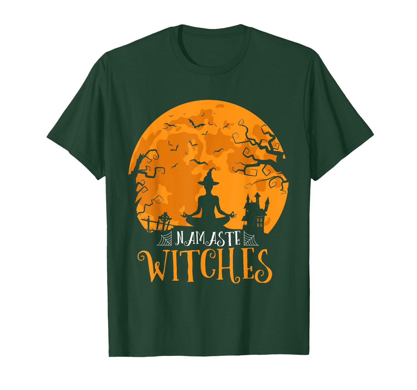 Namaste Witches Men Women Funny Halloween Yoga Lover T-Shirt