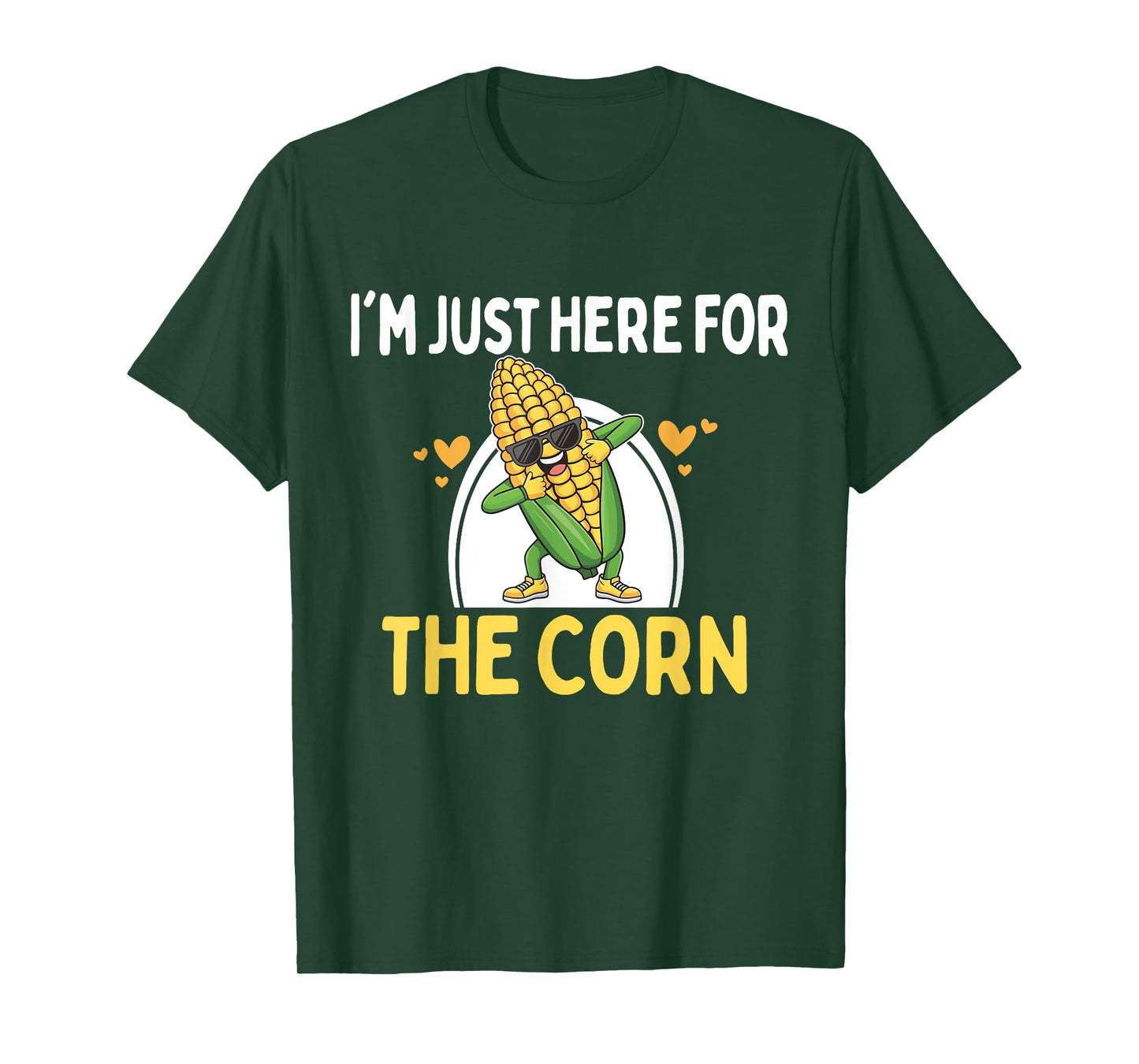 I'm Just Here For The Corn Funny Corn On The Cob T-Shirt