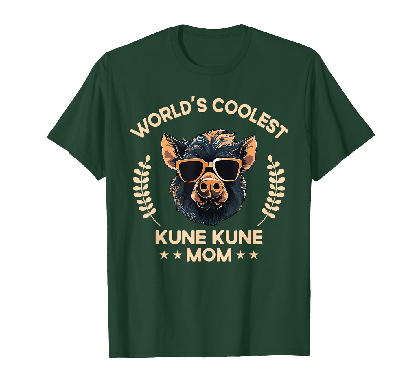 World's Coolest Pig Mom Mama - Women Farmer Kune Kune T-Shirt