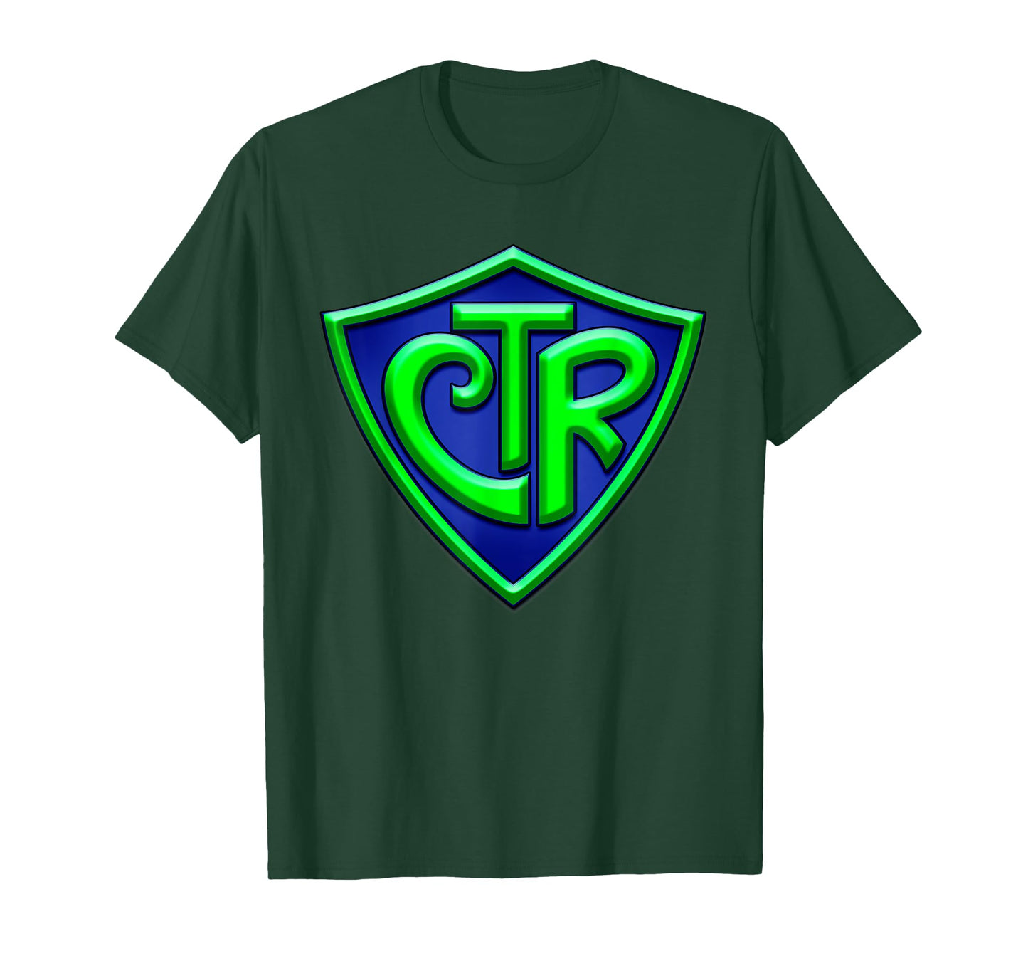 CTR - Choose The Right LDS Mormon T-Shirt - Green/Blue T-Shirt