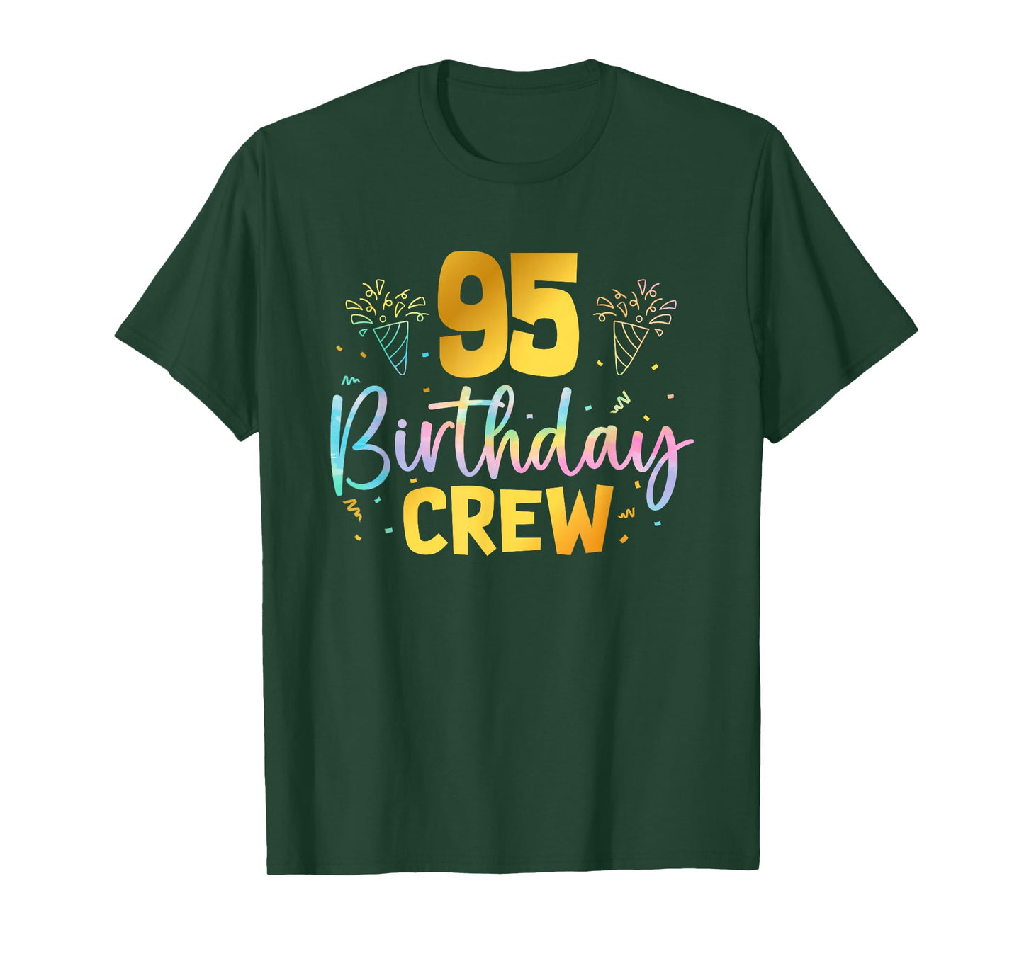 95th Birthday Crew 95 Years Old Birthday Party Group Family T-Shirt