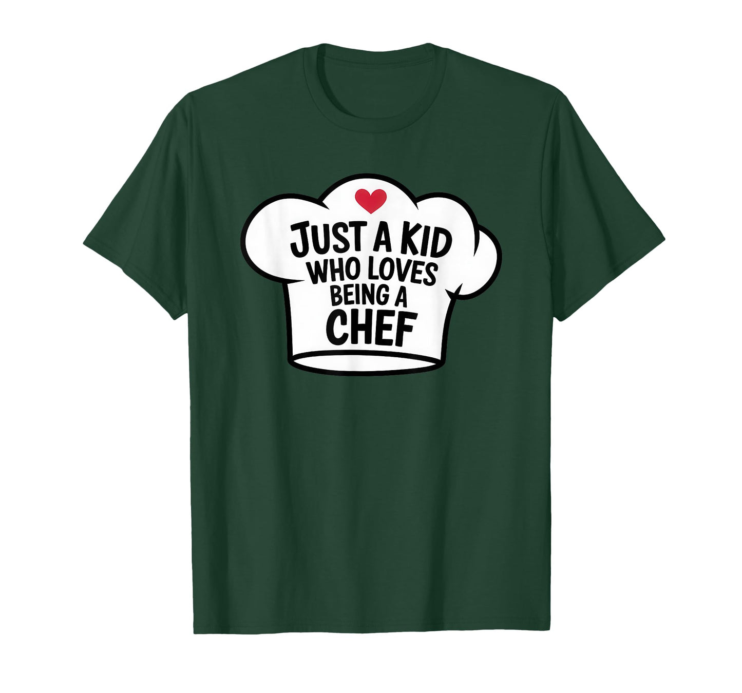 Just a Kid Who Loves Being Chef Cool Cooking Lover Birthday T-Shirt