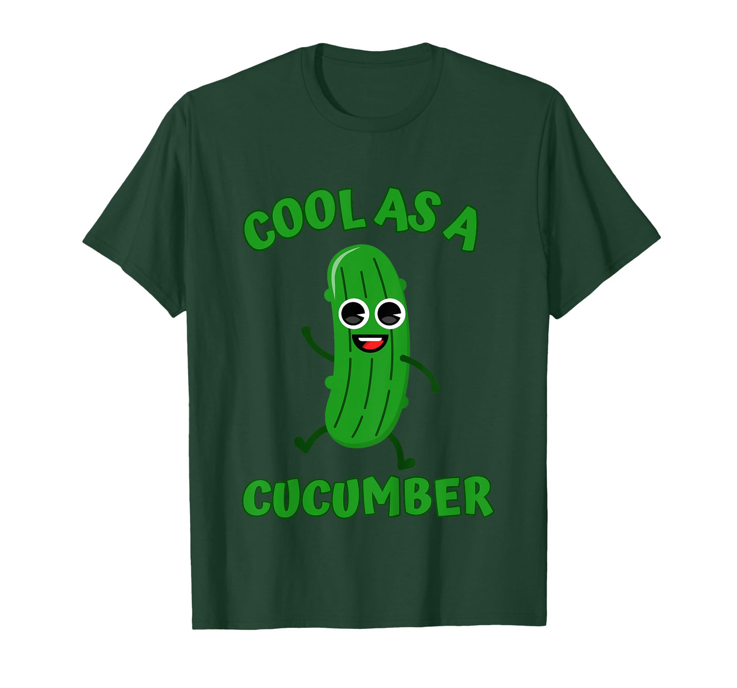 Kids Cool as a Cucumber Costume Funny Cucumber Kids Girls Novelty T-Shirt