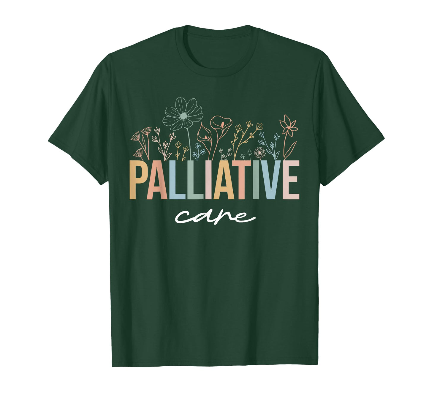 Wildflower Palliative Care Nurse Hospice Nurse OT Nurse Team T-Shirt