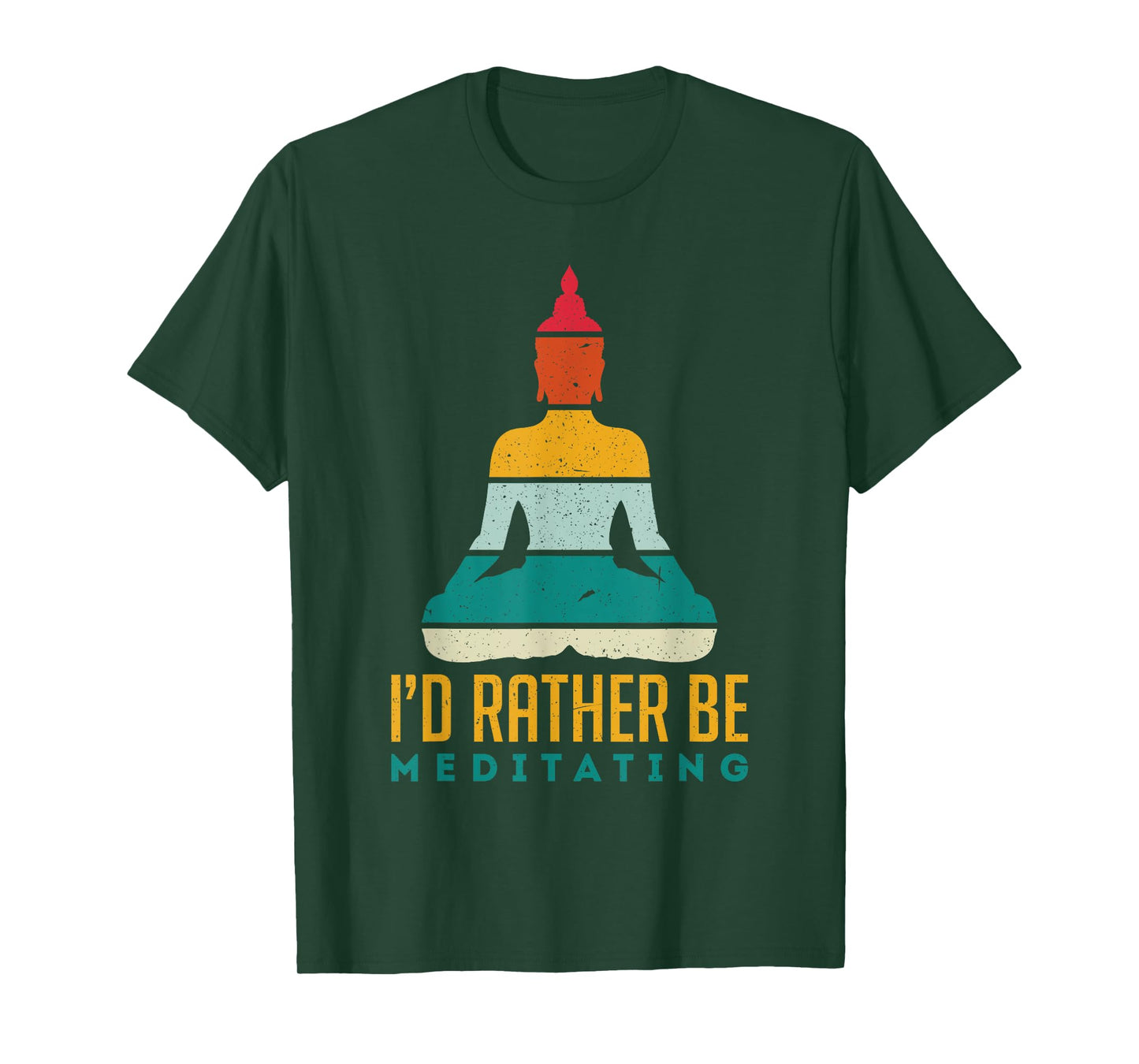 I'd Rather Be Meditating Meditation Spirituality Buddha Gift T-Shirt