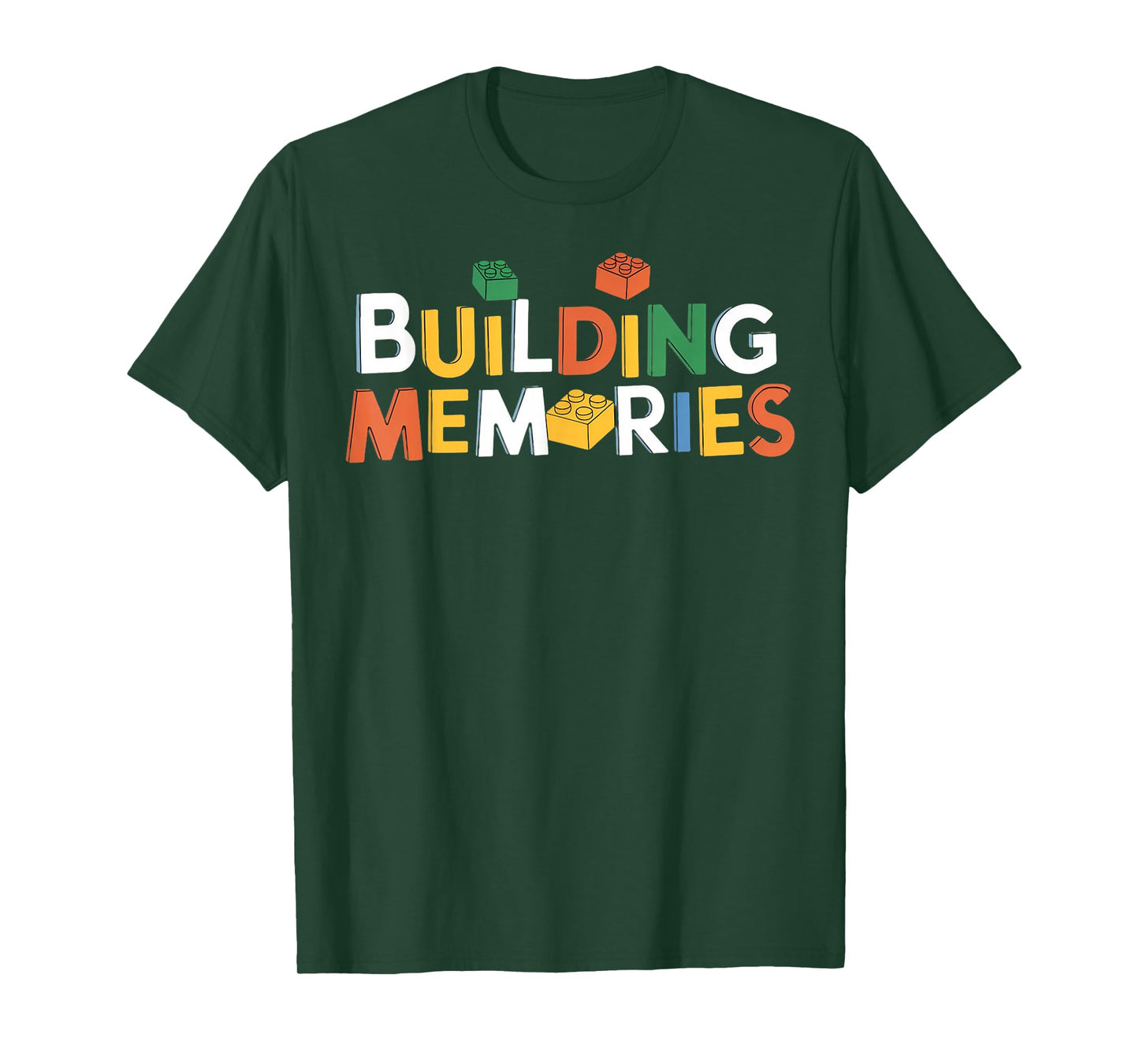 Building Memories Brick Builder Kids Bricks Building Blocks T-Shirt