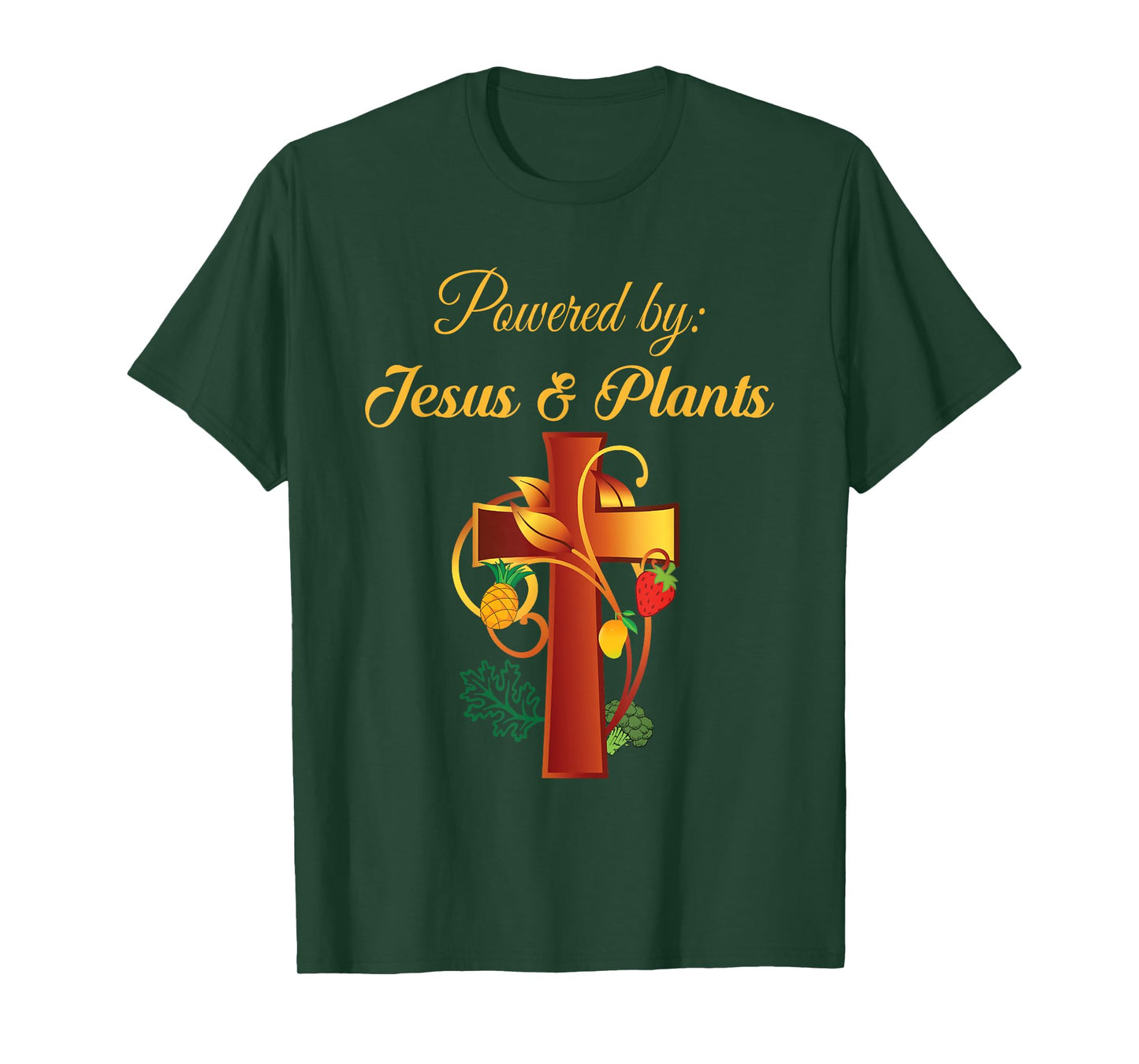 Christian Shirt Jesus and Plants Vegan Vegetarian Christian T-Shirt
